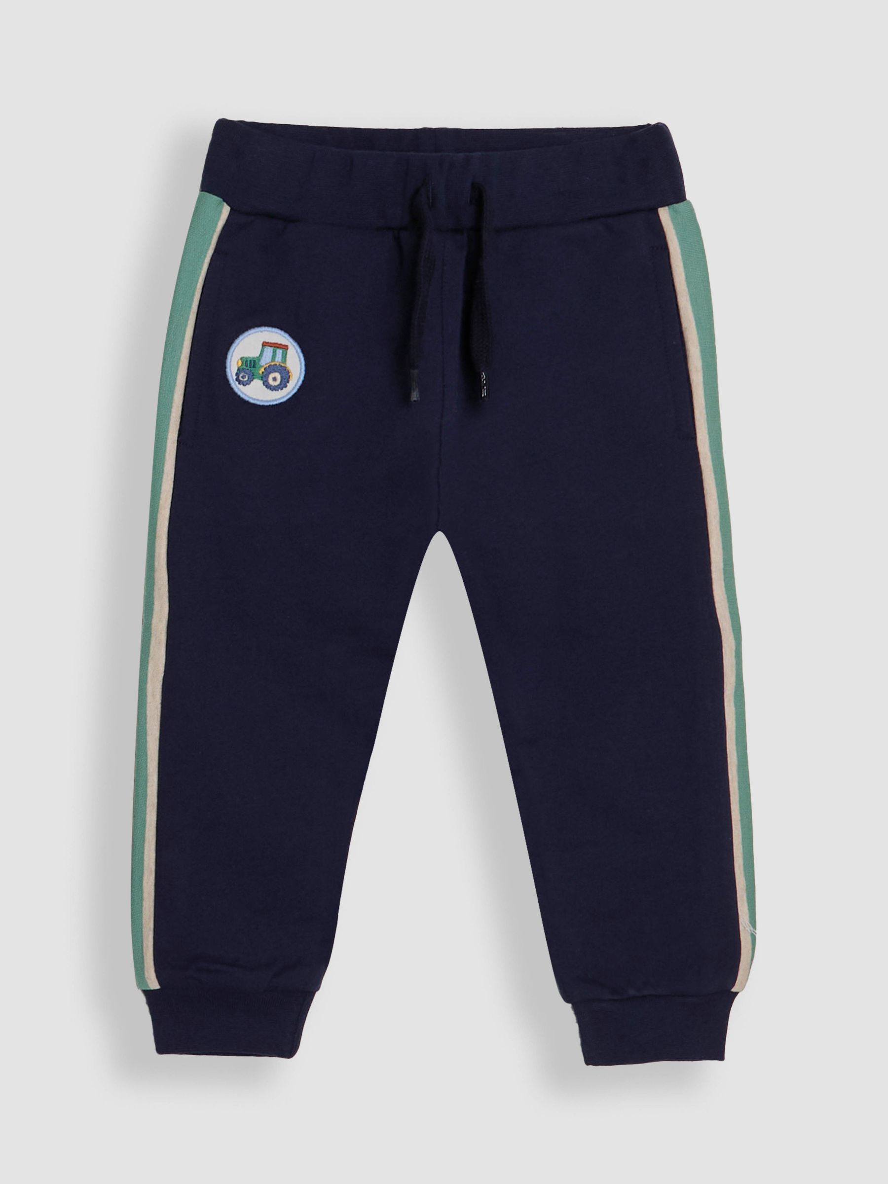 Navy Tractor 2 Piece Zip-Up 100% Cotton Tracksuit - Image 5 of 6