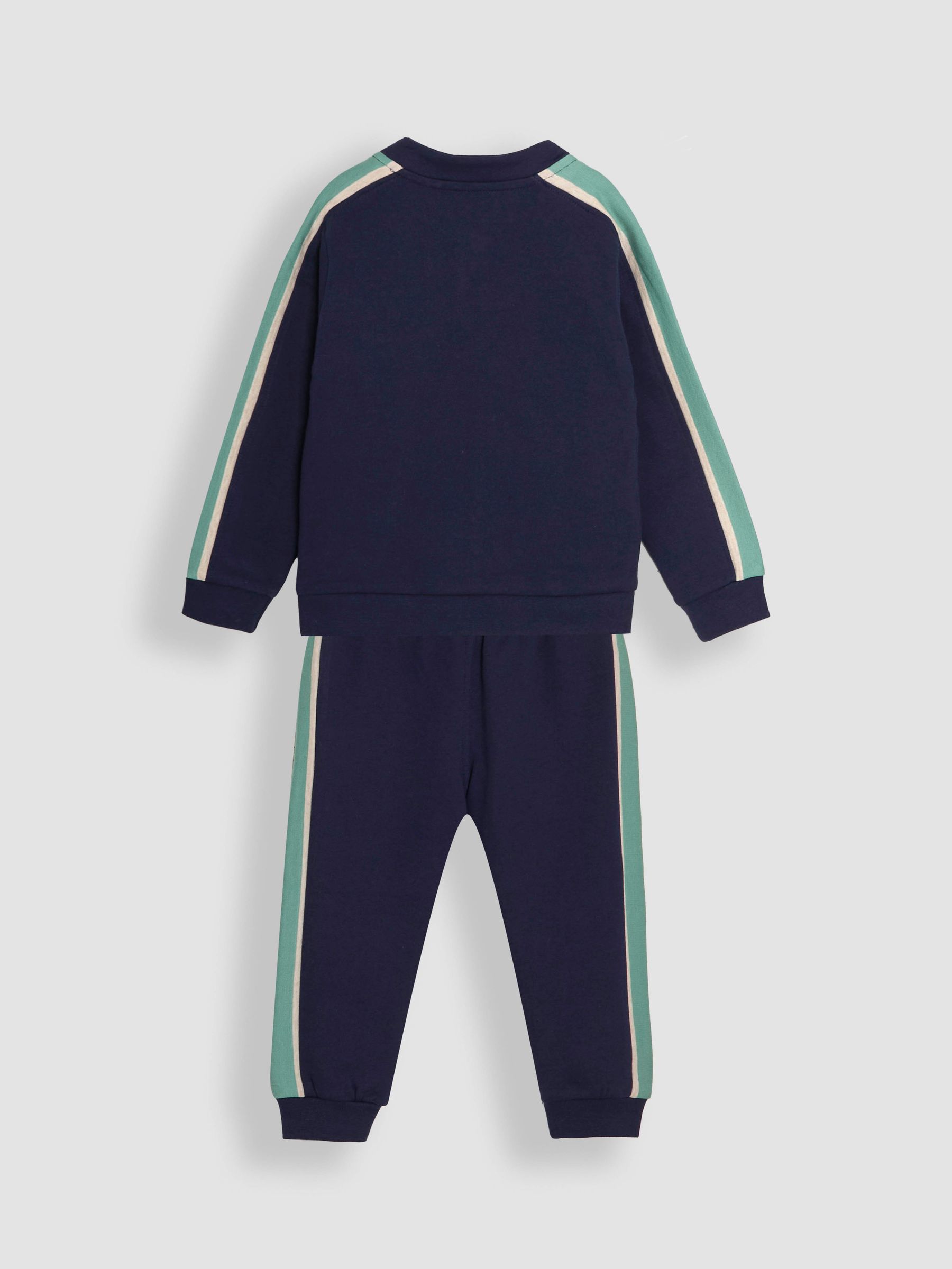 Navy Tractor 2 Piece Zip-Up 100% Cotton Tracksuit - Image 6 of 6