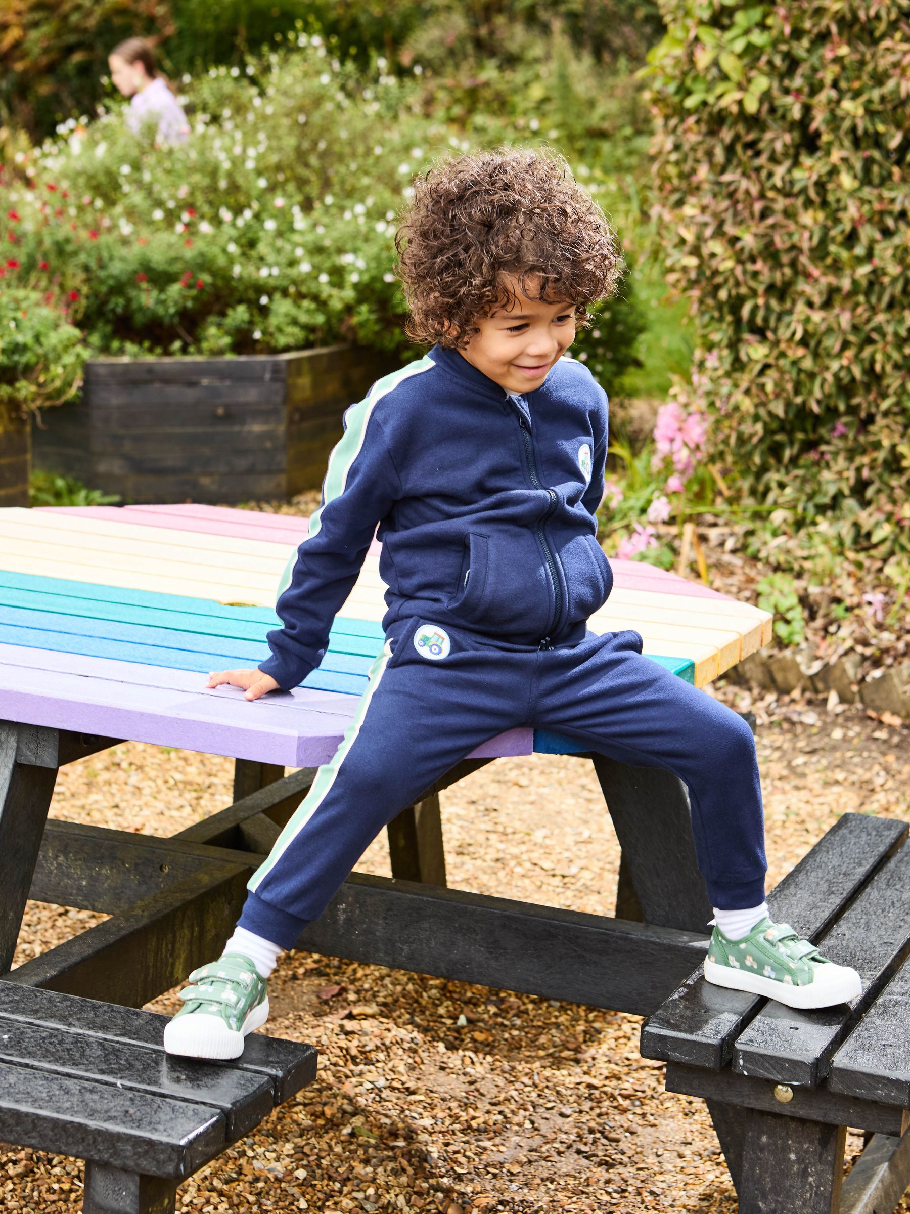Navy Blue Tractor 2-Piece Zip-Up Tracksuit - Image 7 of 10