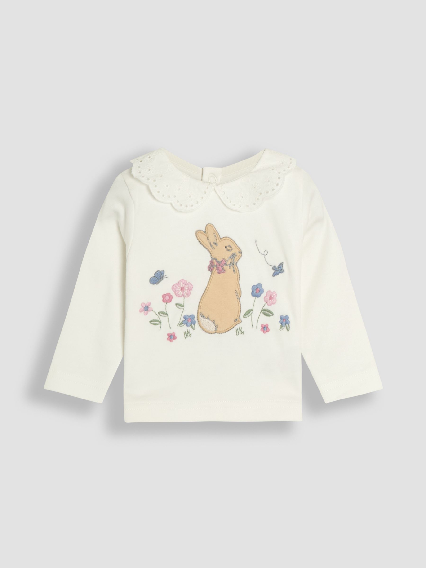 Cream 3 Piece Flopsy Bunny Top & Bottom Set - Image 4 of 6