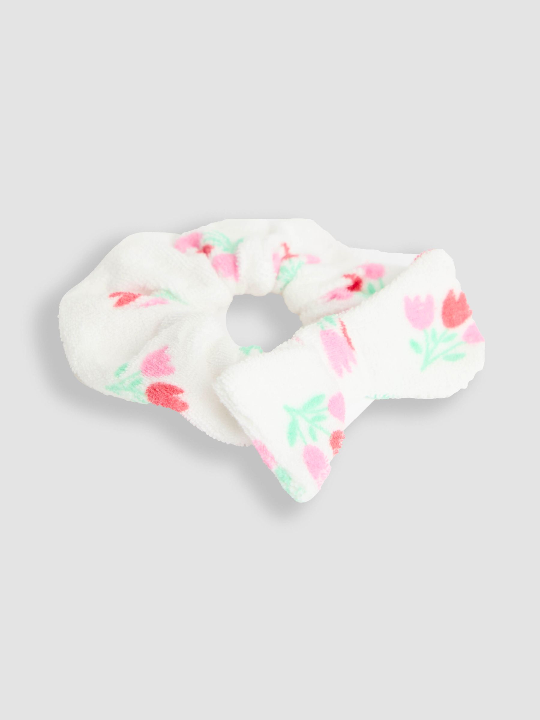Cream Floral Towelling Sunsuit & Scrunchie - Image 4 of 4