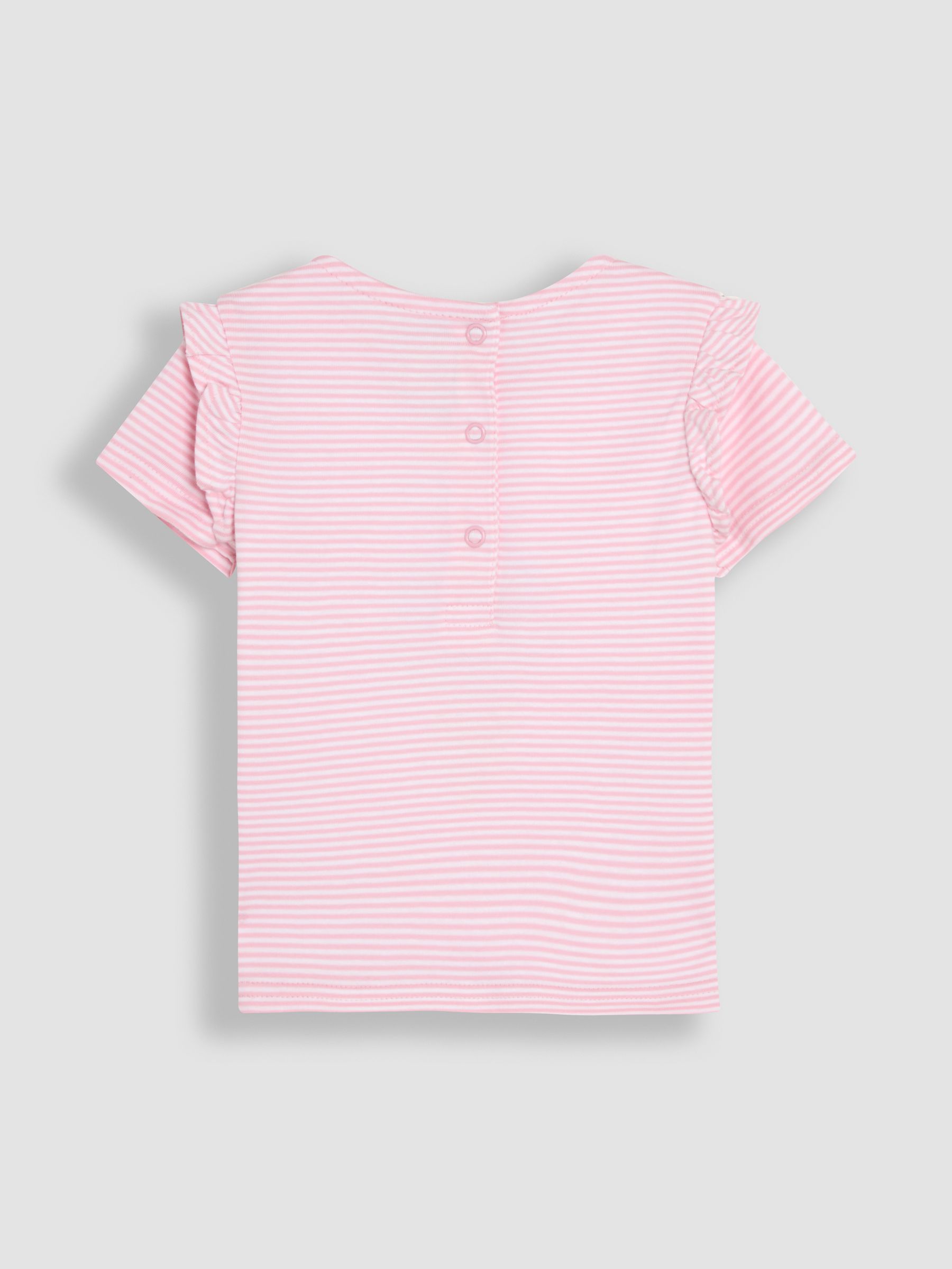 Pink Ice Cream Appliqué Frill Shoulder T-Shirt - Image 2 of 3