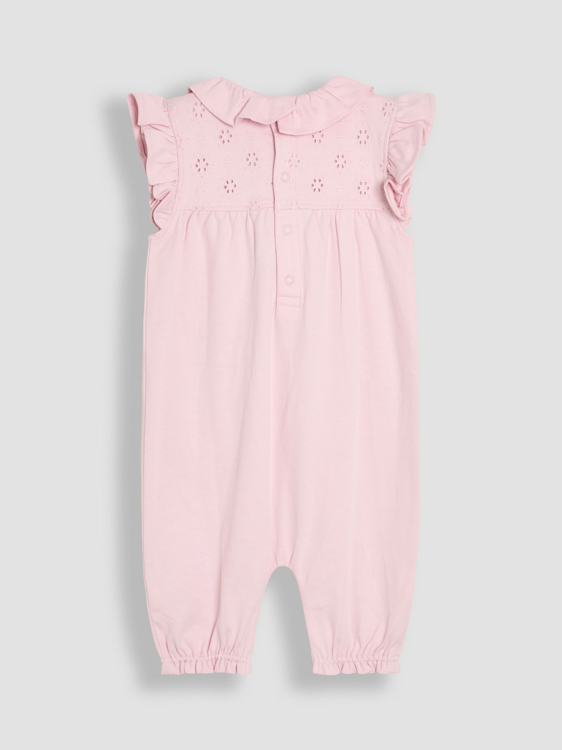 Pink Flopsy Bunny Frill Broderie Romper - Image 2 of 3