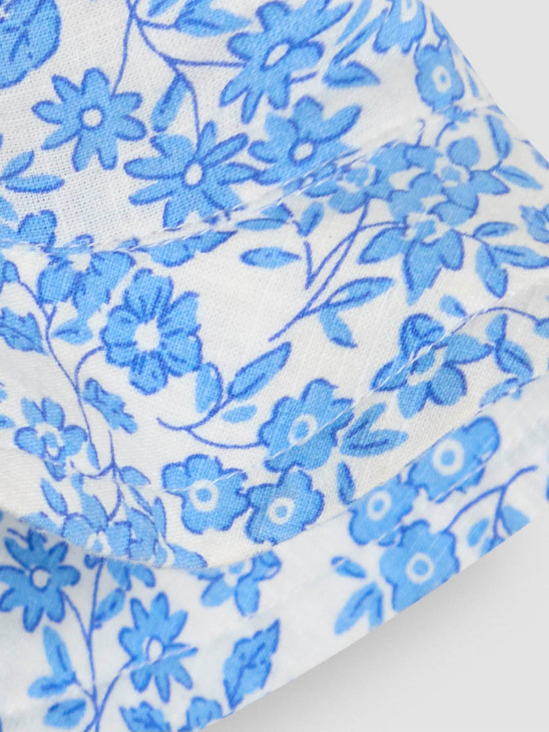 Blue Floral Pretty Sun Hat - Image 3 of 3