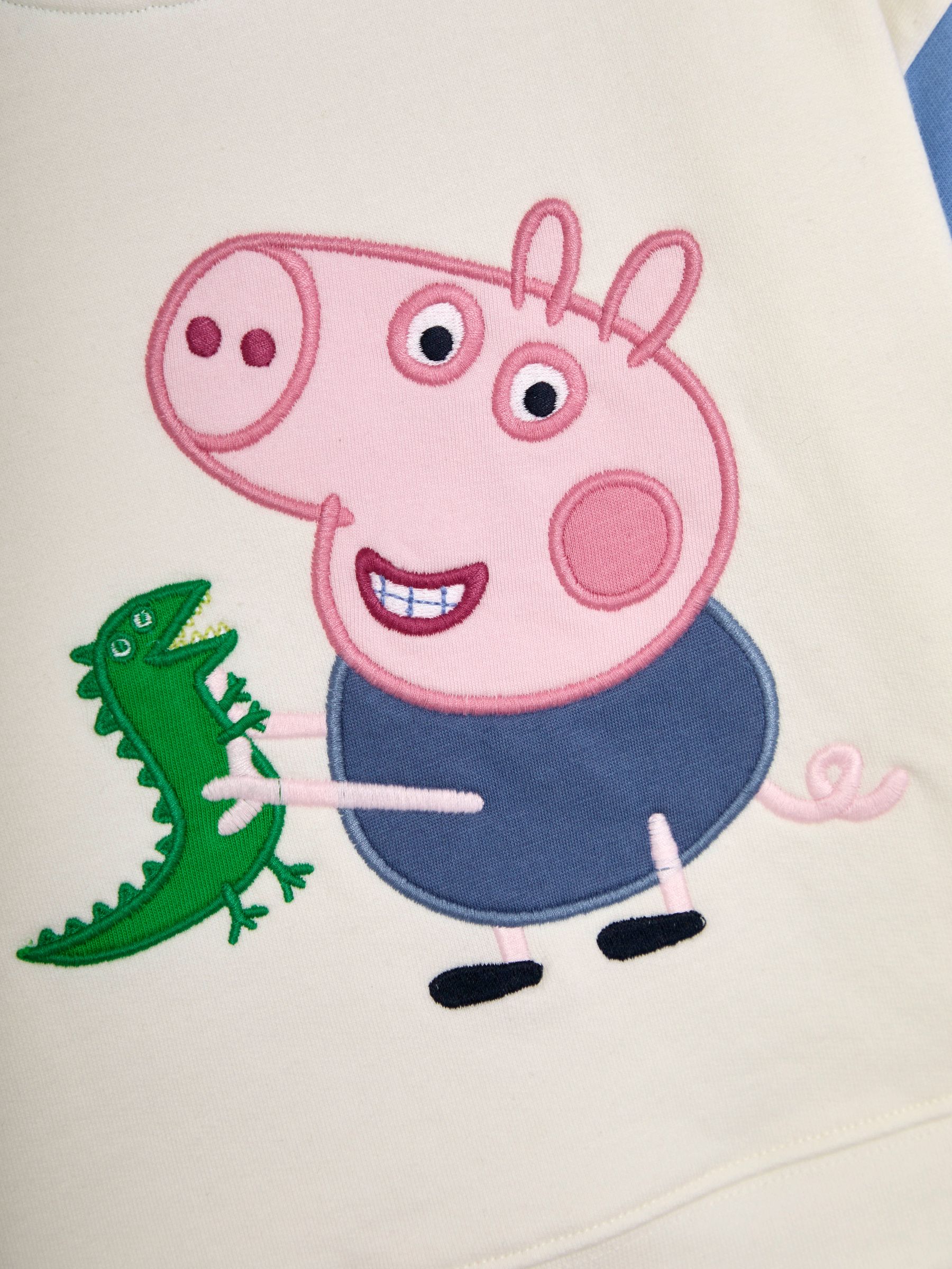 Blue 2-Piece Peppa Pig Appliqué Sweatshirt & Joggers Set - Image 6 of 7