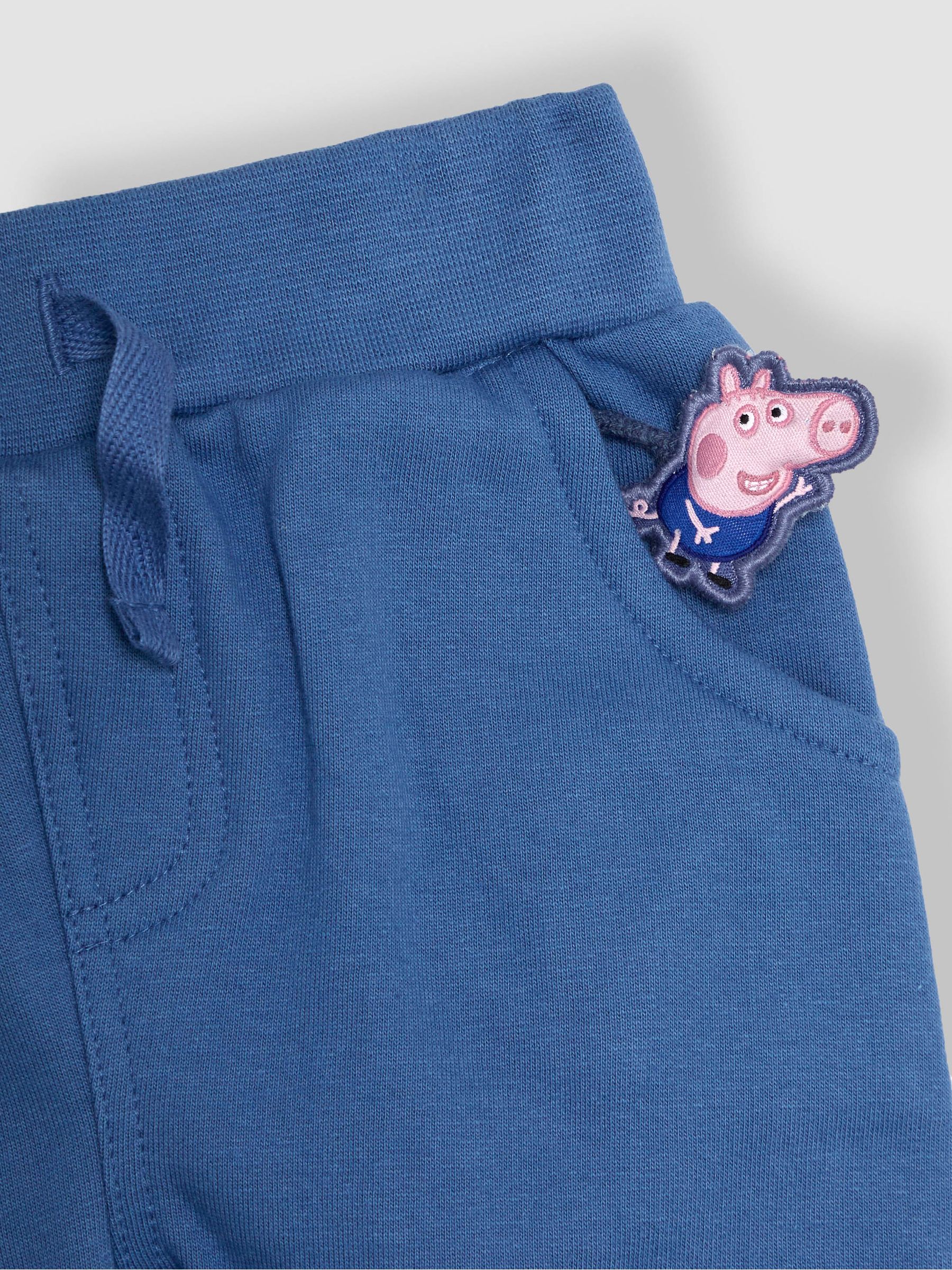 Blue 2-Piece Peppa Pig Appliqué Sweatshirt & Joggers Set - Image 7 of 7