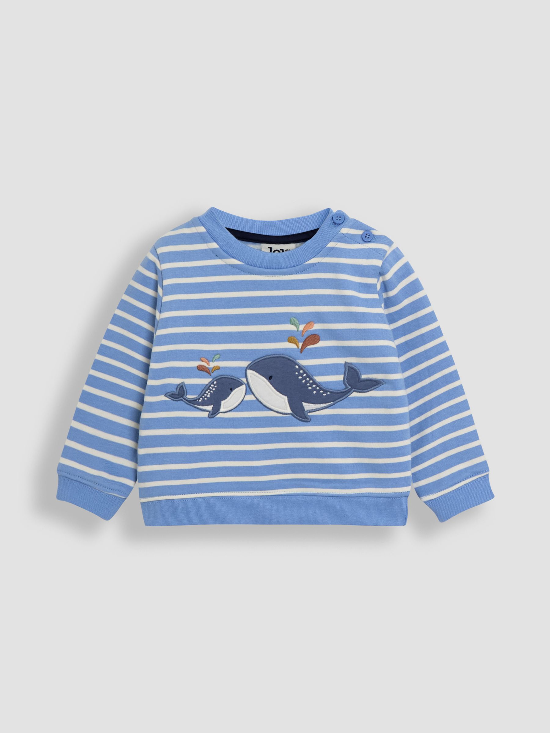 Blue 2-Piece Whale Appliqué Sweatshirt & Leggings Set - Image 2 of 5