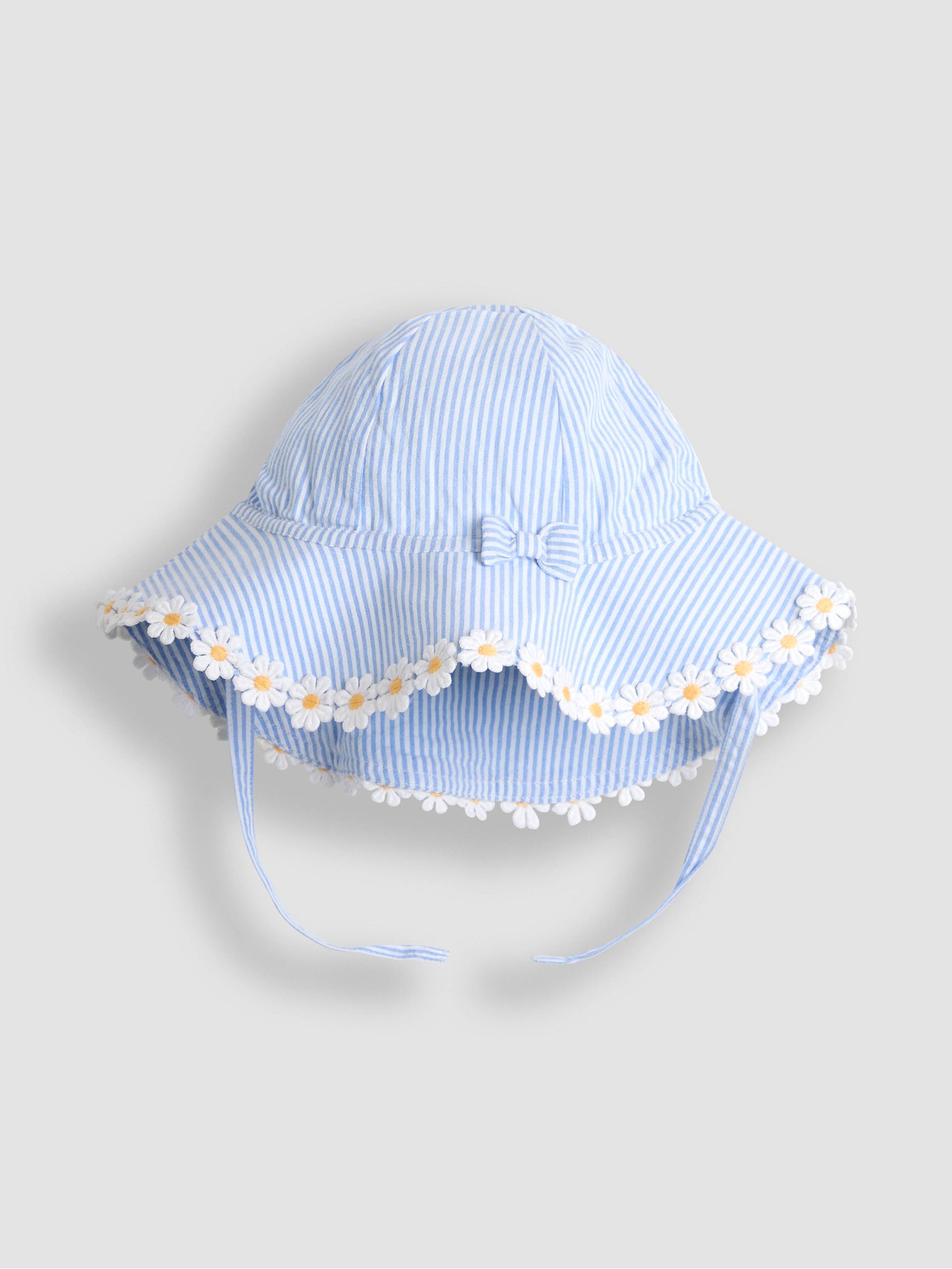 Blue Daisy Gingham Floppy Sun Hat - Image 1 of 3