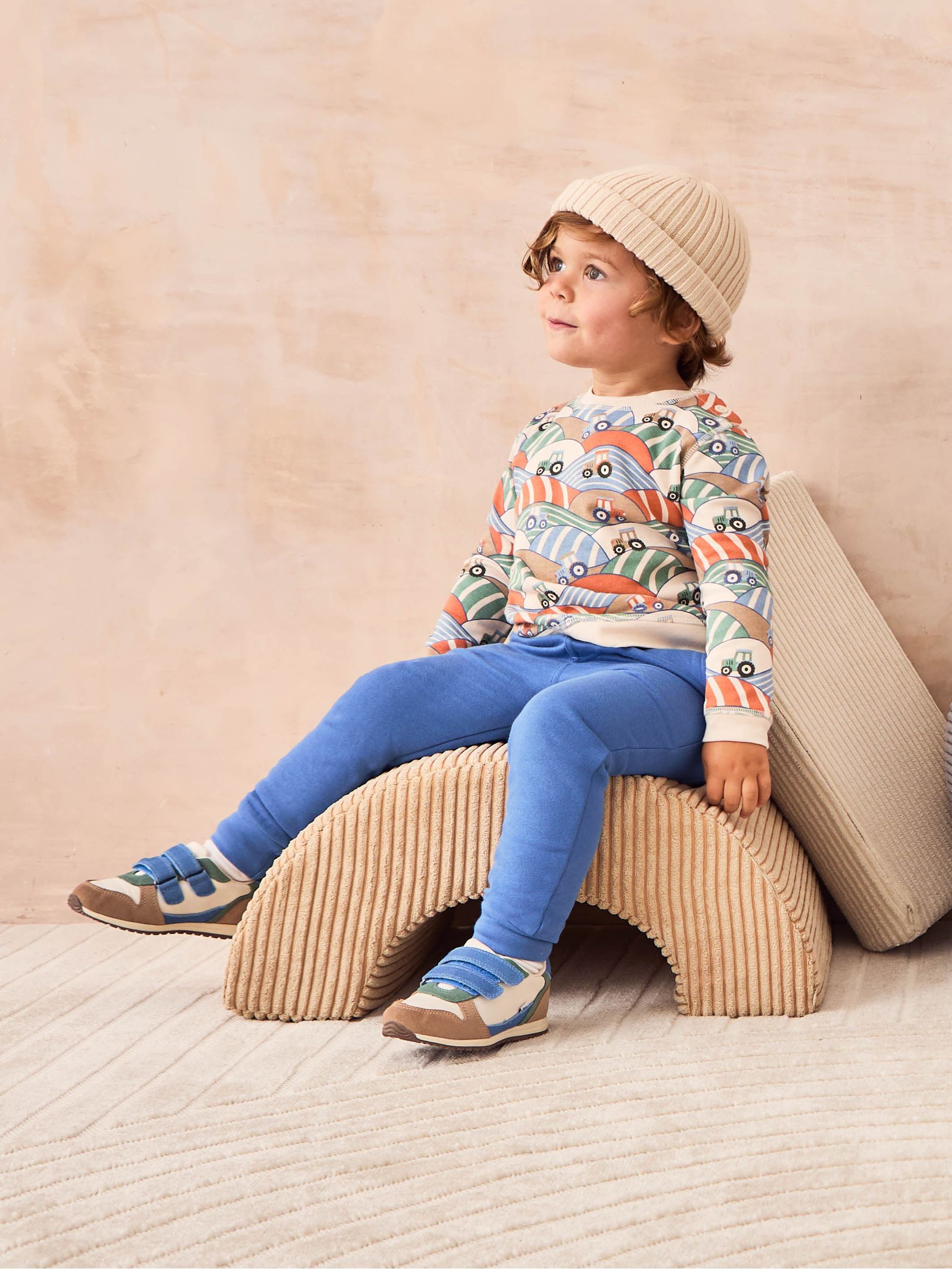 Stone Tractor Printed Sweatshirt & Joggers 100% Cotton Set - Image 2 of 10
