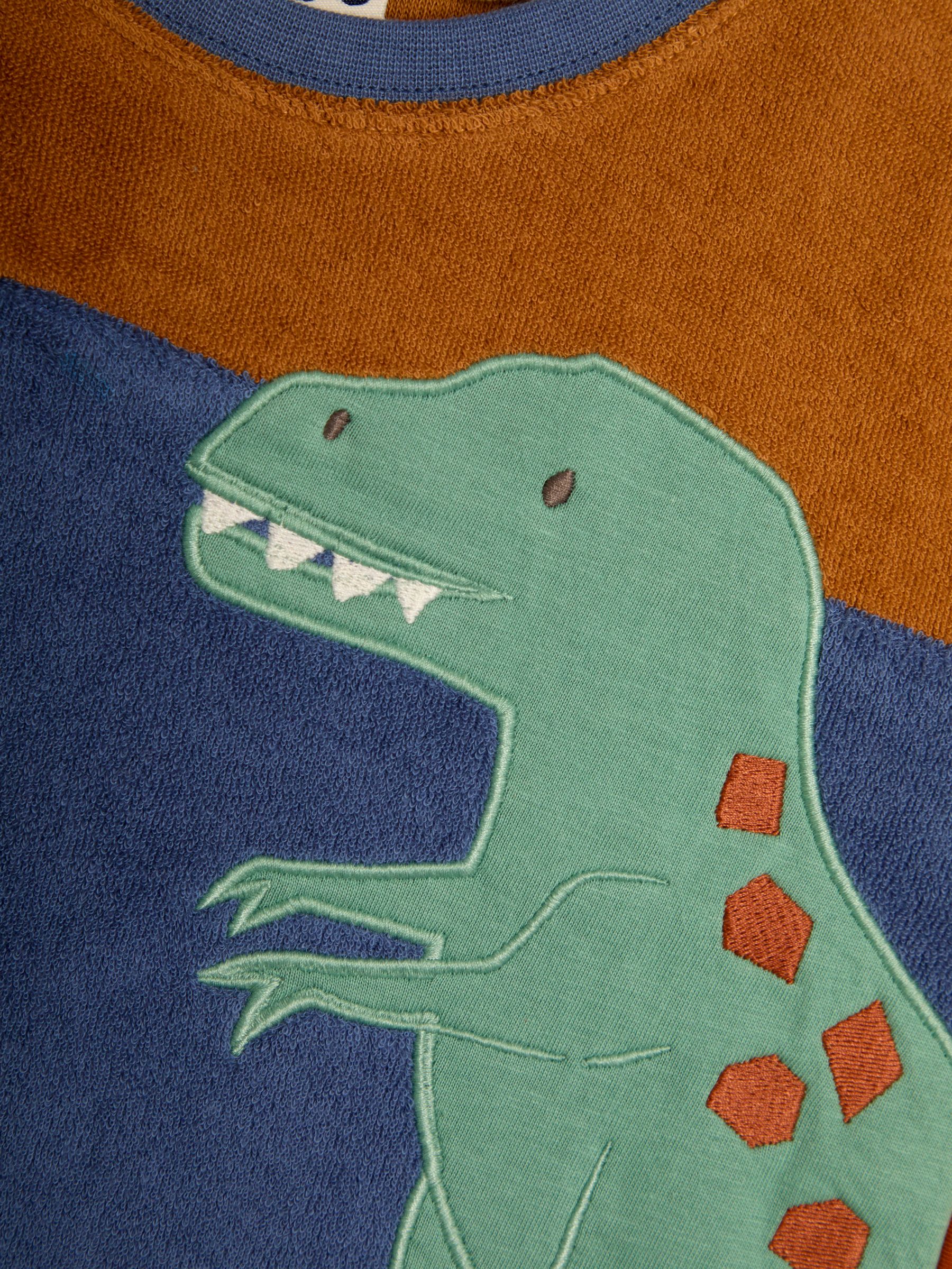 Blue 2-Piece T-Rex Appliqué T-Shirt & Short Set - Image 3 of 5