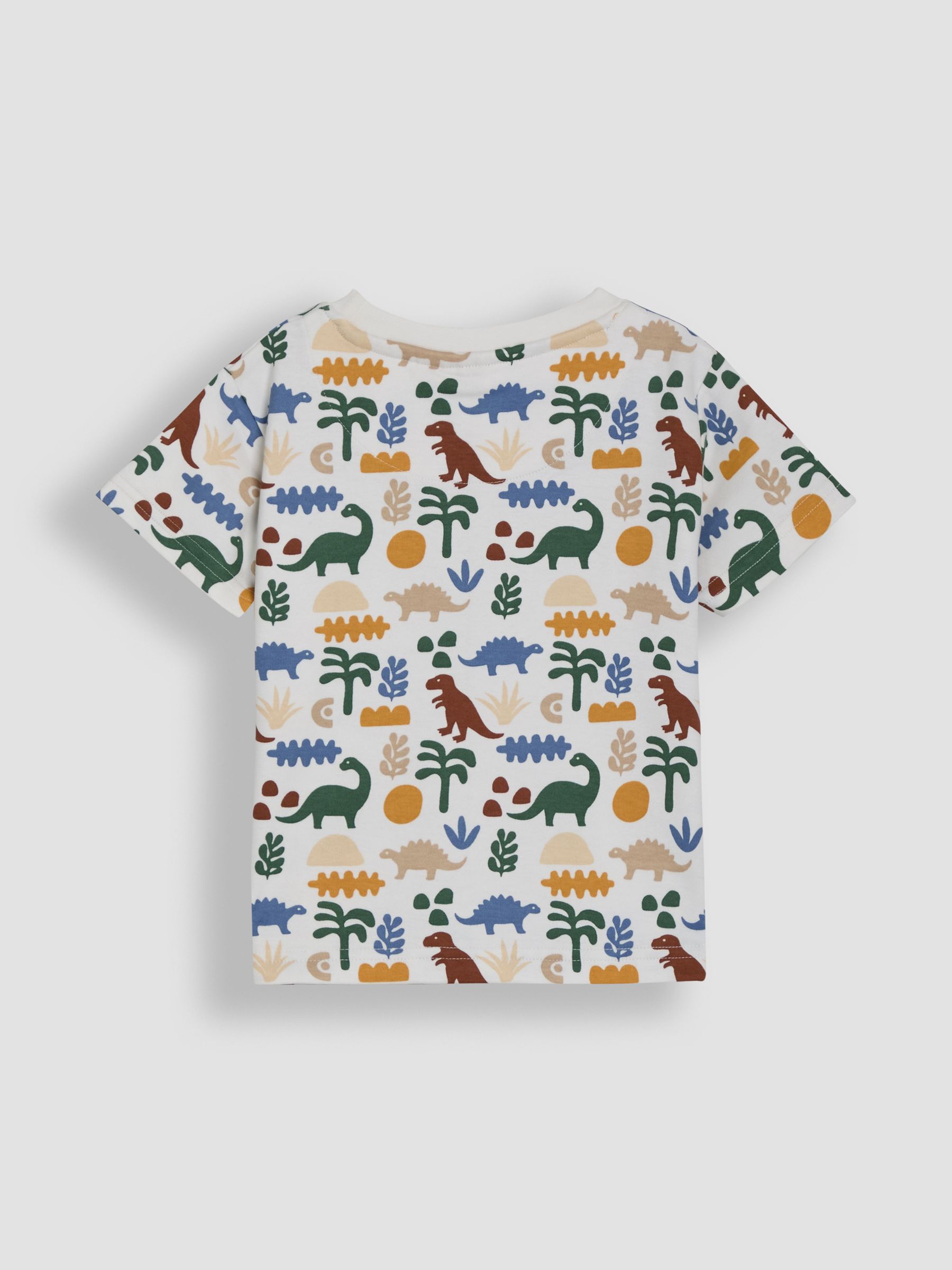 Khaki Dino 2-Piece Printed T-Shirt & Short Set - Image 4 of 8