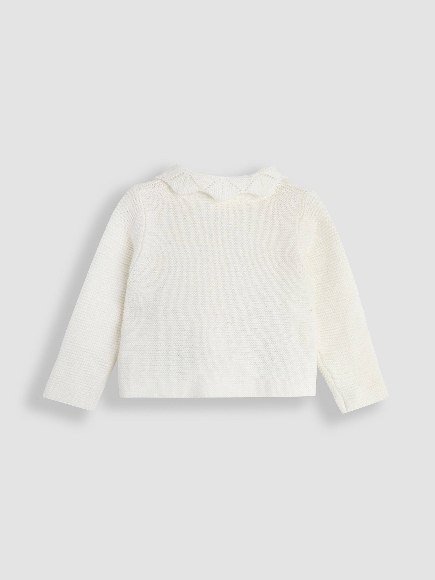 Cream Flopsy Bunny Scallop Collar Cardigan - Image 2 of 3