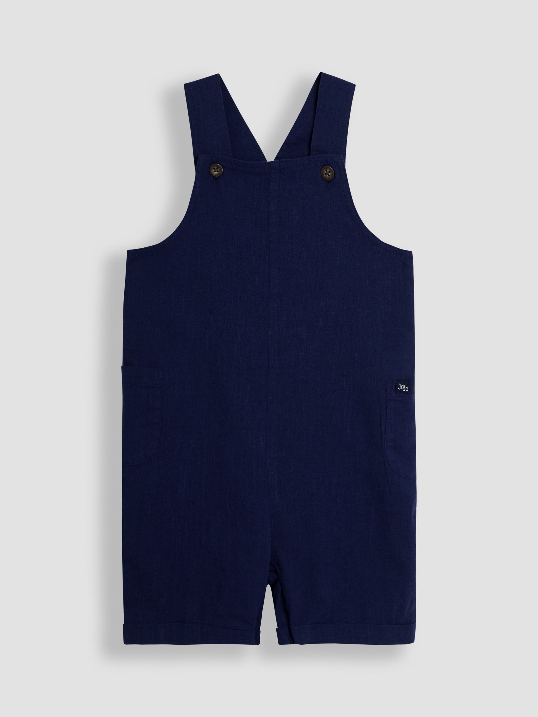 Navy 2-Piece Dungarees & Stripe T-Shirt Set - Image 2 of 6