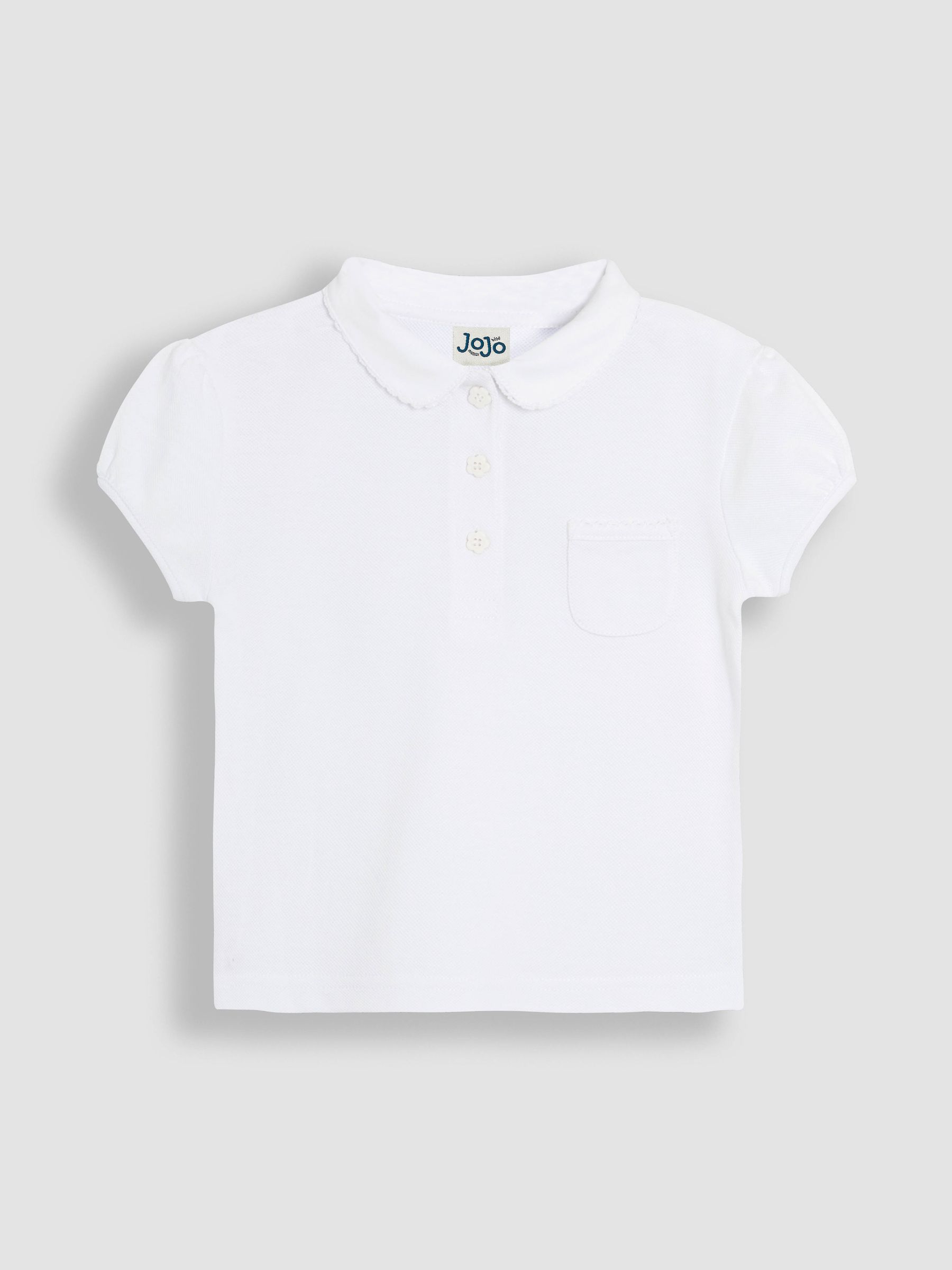 White 3-Pack Polo Shirts - Image 2 of 4