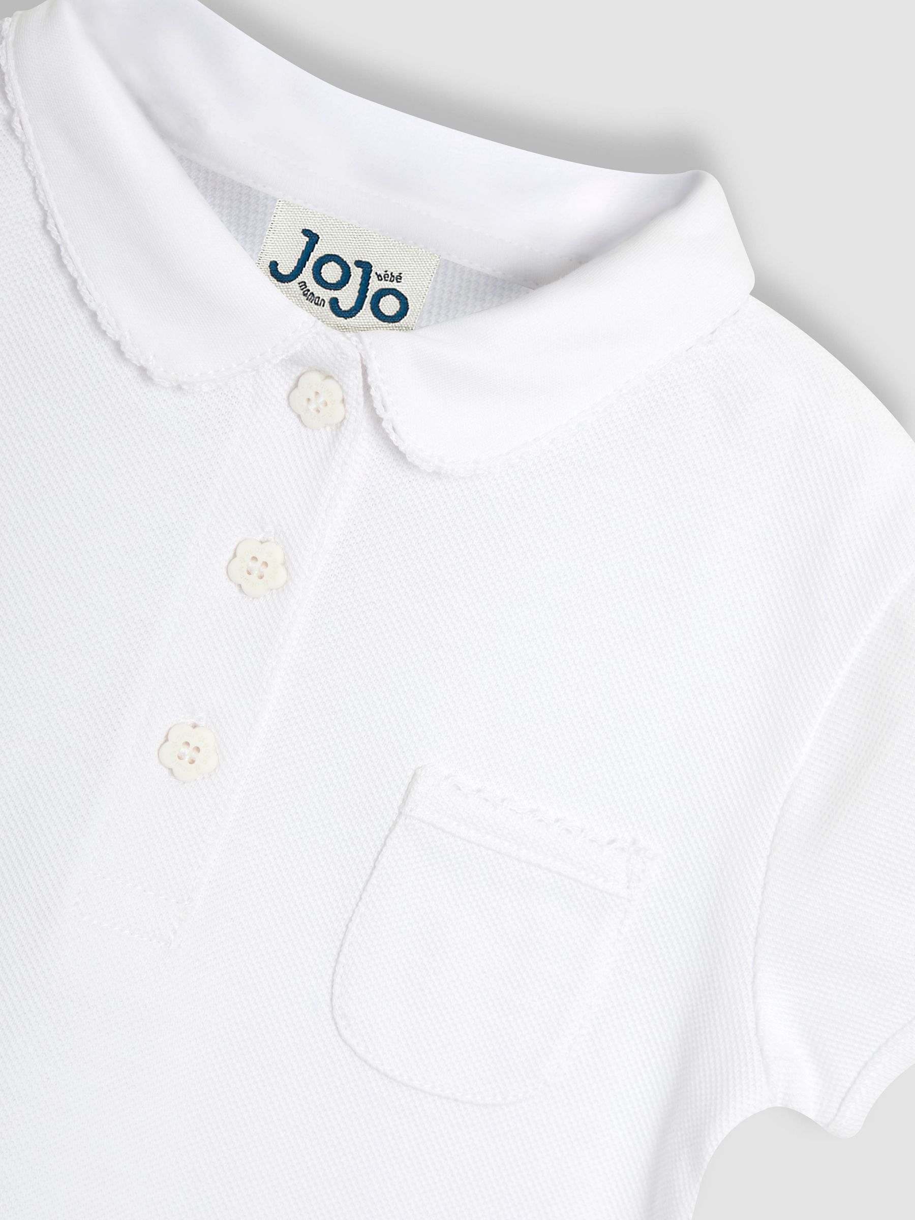 White 3-Pack Polo Shirts - Image 4 of 4