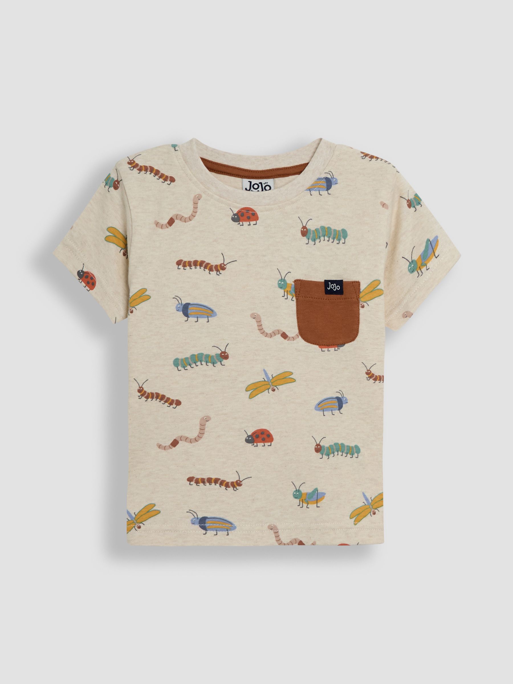 Natural Bug 100% Cotton Printed T-Shirt & Shorts Set - Image 2 of 7