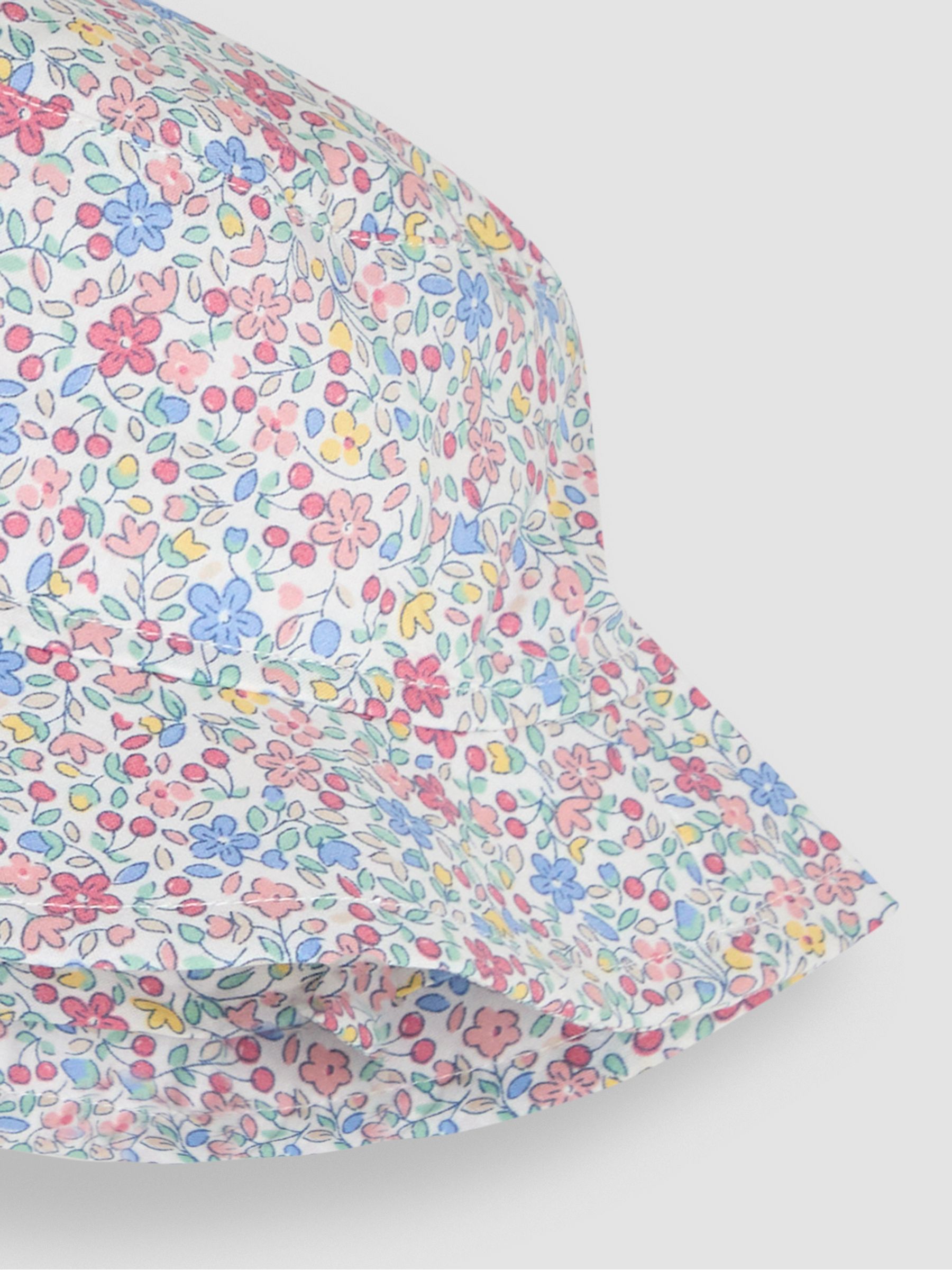 Pink Ditsy Floral Pretty Sun Hat - Image 2 of 3