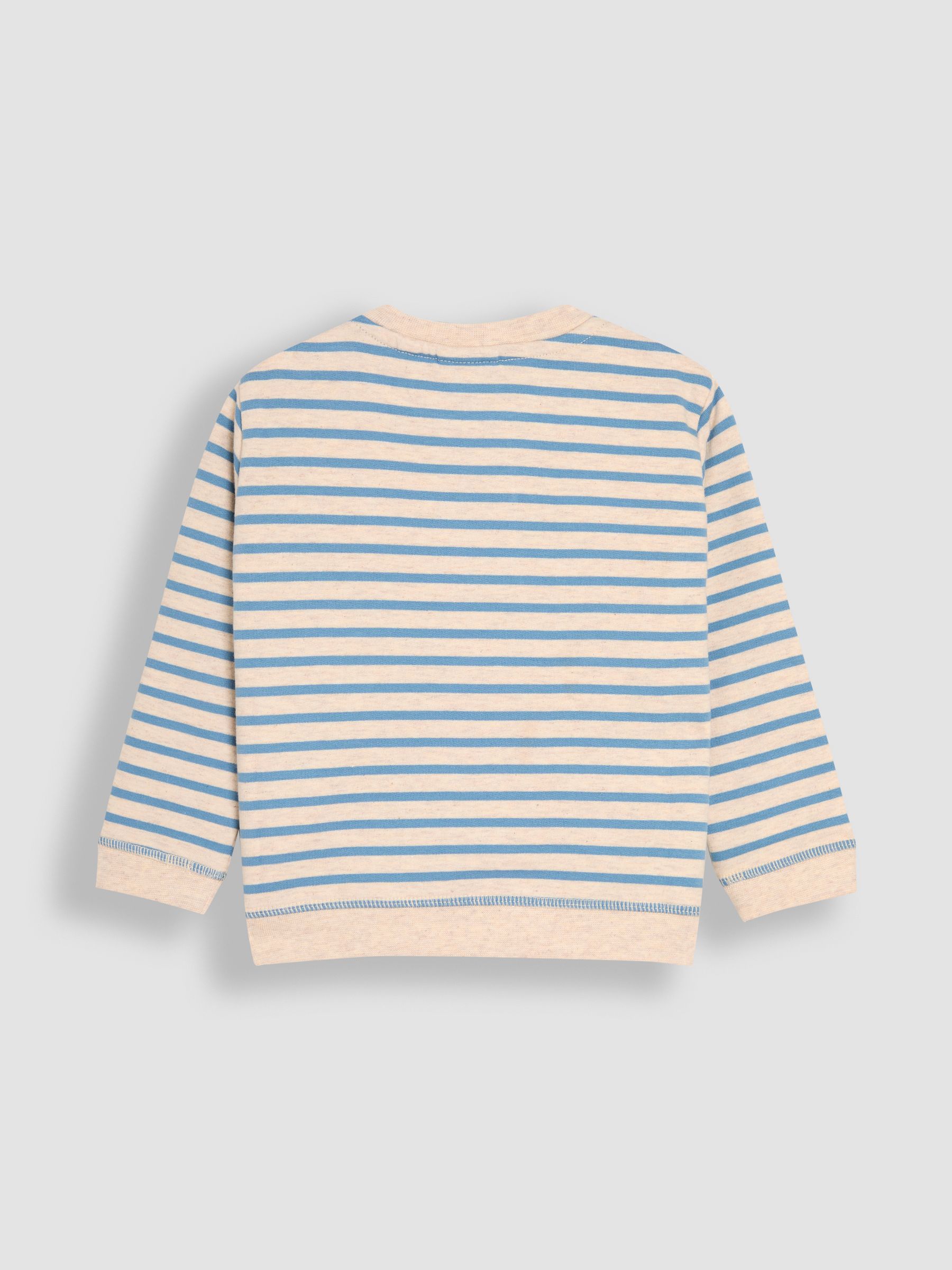 Blue Tractor Appliqué Sweatshirt & Leggings Set - Image 4 of 7