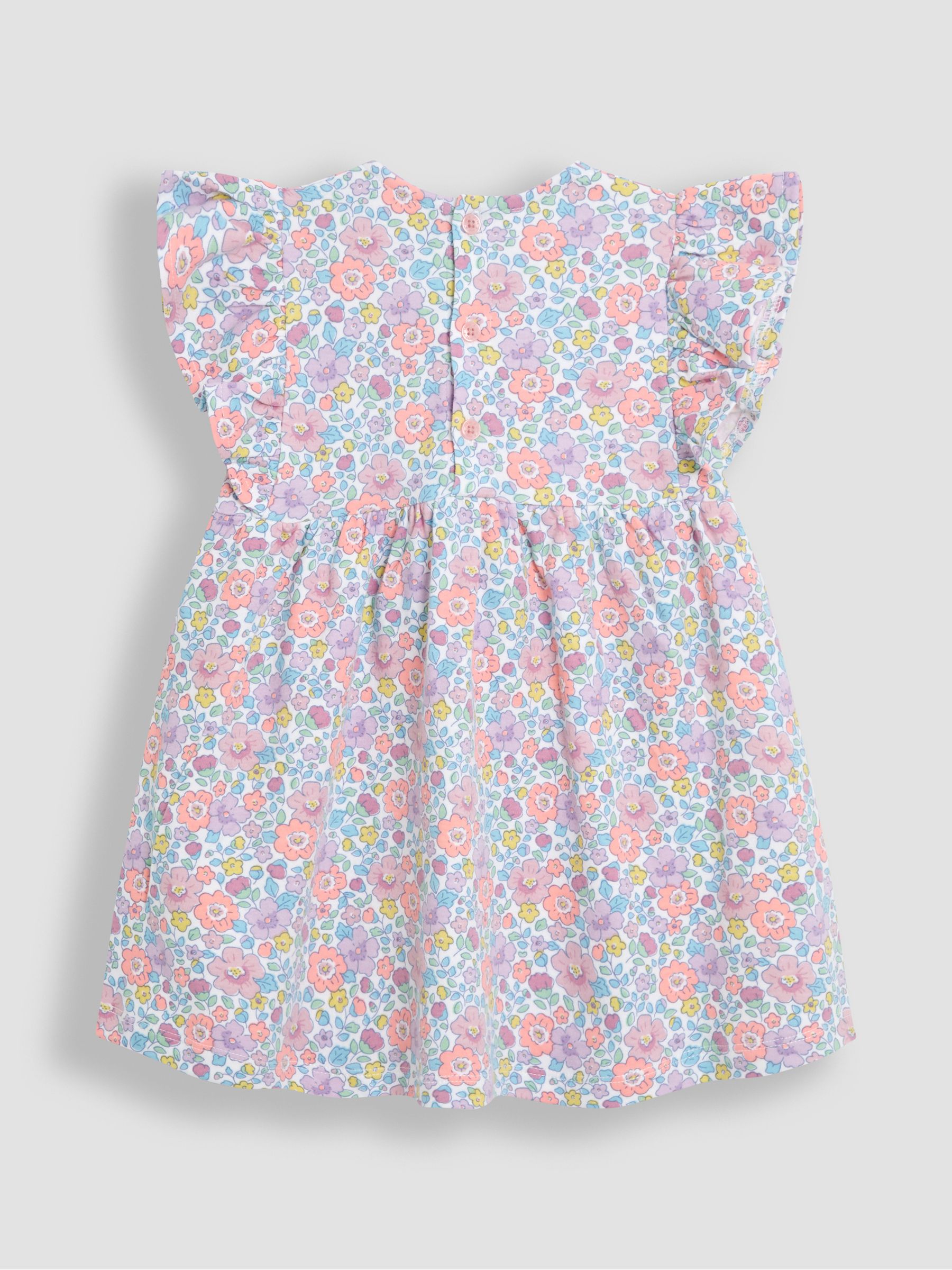 Lilac Purple Floral Wrap Dress - Image 2 of 3
