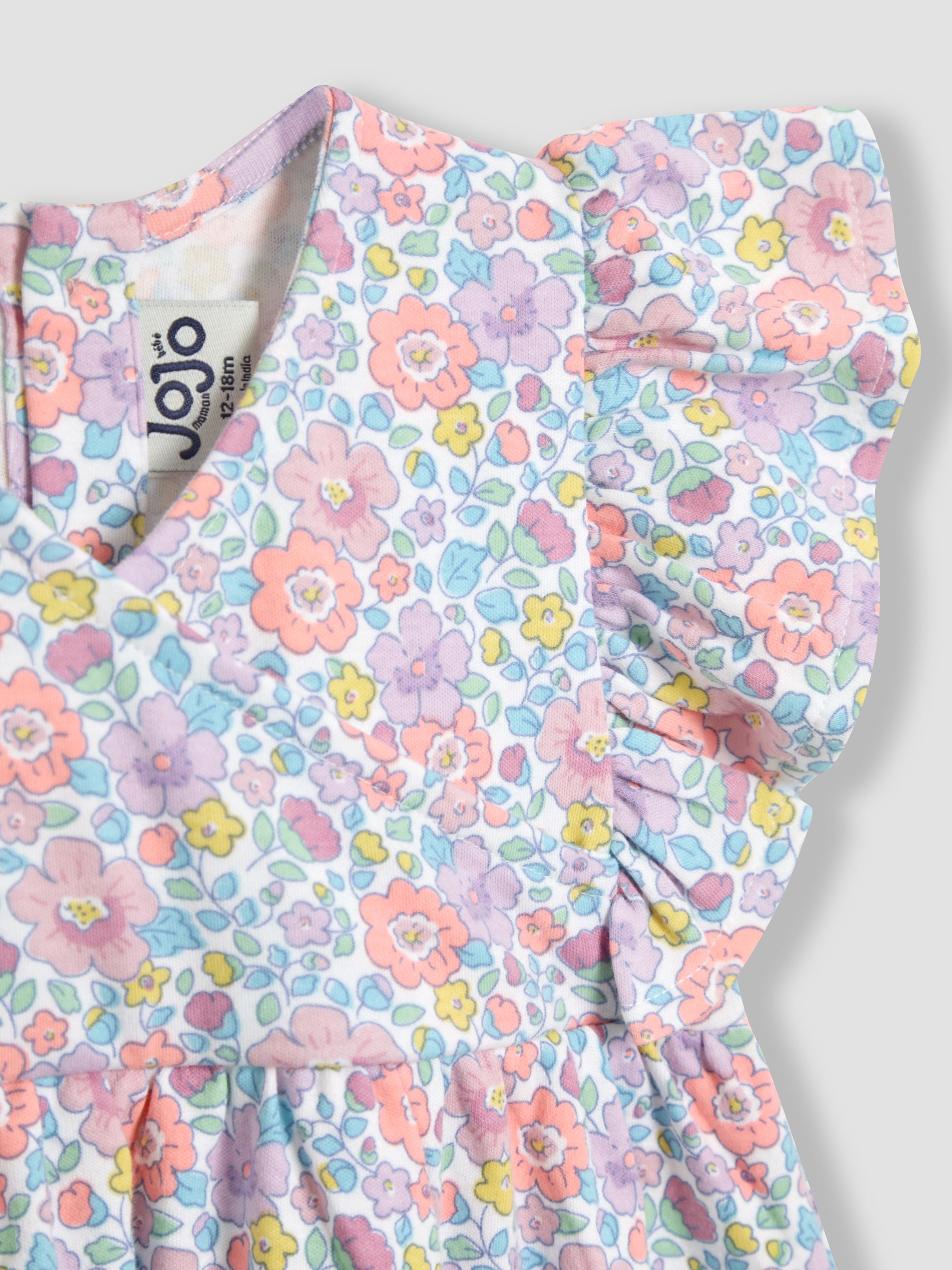 Lilac Purple Floral Wrap Dress - Image 3 of 3
