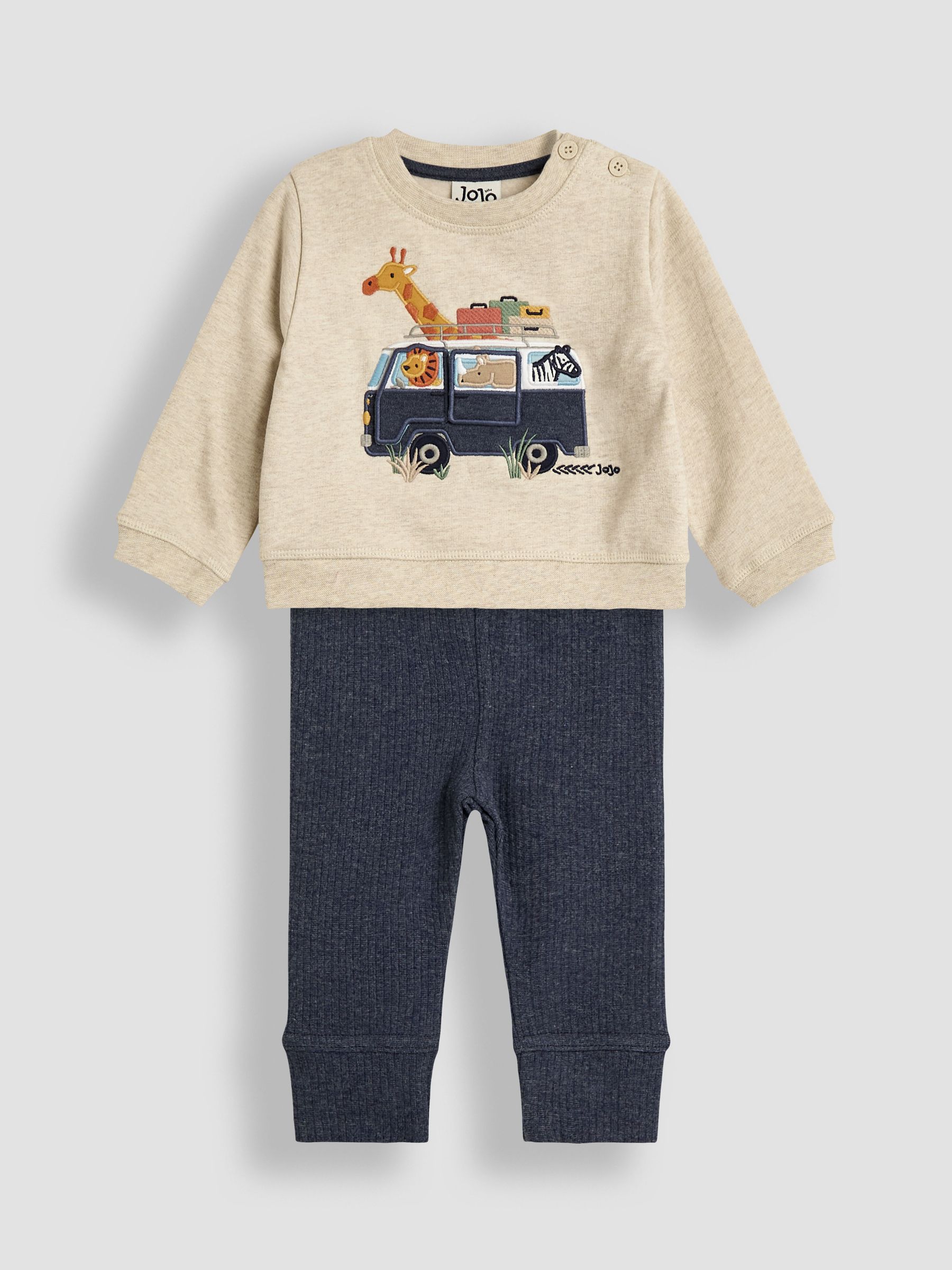 Natural Safari Appliqué Sweatshirt & Leggings Set - Image 1 of 6