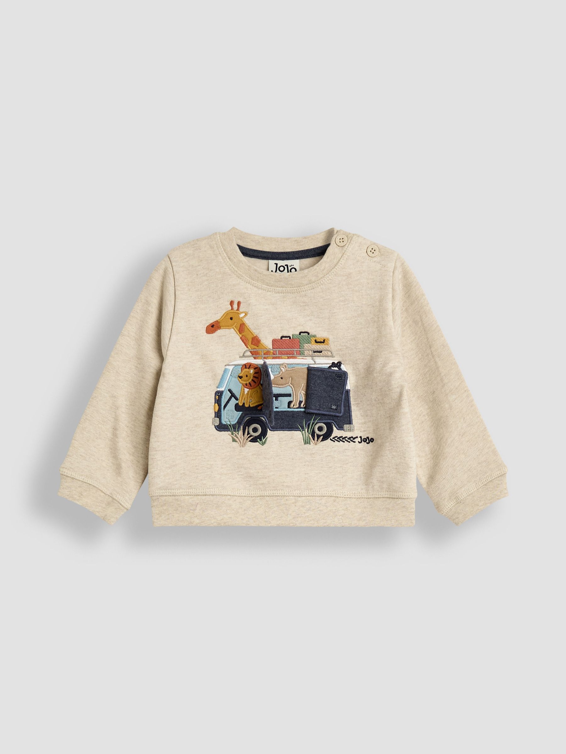 Natural Safari Appliqué Sweatshirt & Leggings Set - Image 5 of 6