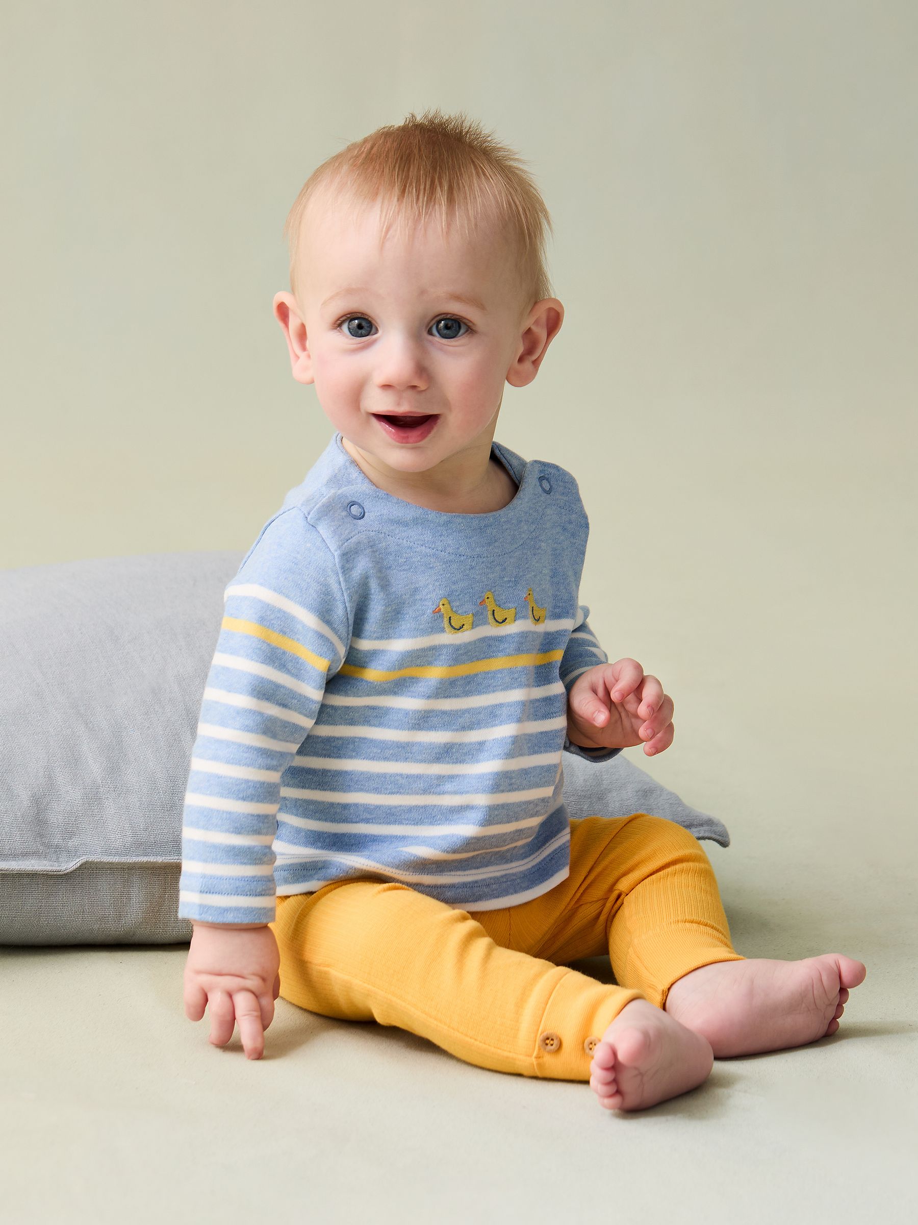 Blue Duck 2-Piece Embroidered Top & Rib Leggings Set - Image 2 of 8