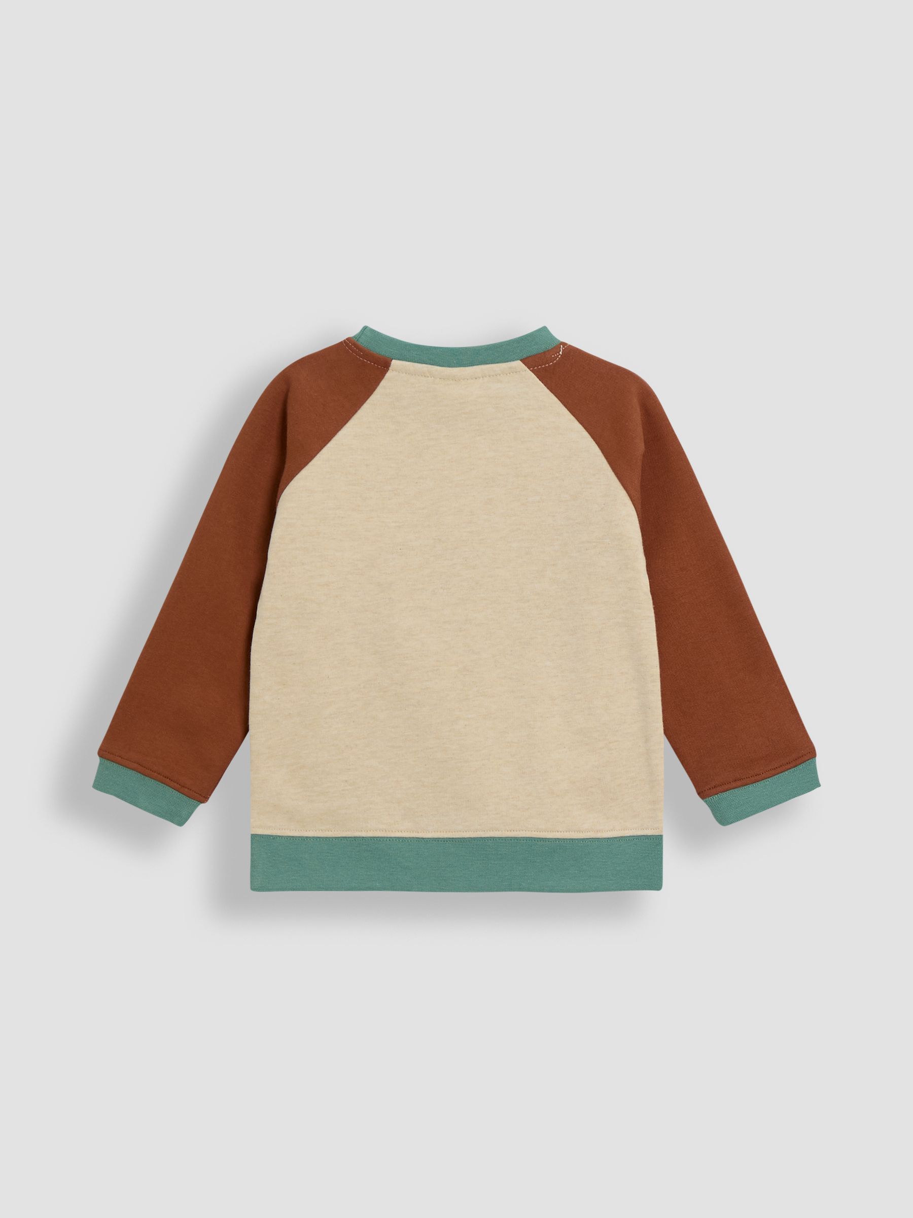 Natural Dino Appliqué Sweatshirt & Cargo Joggers Set - Image 3 of 5