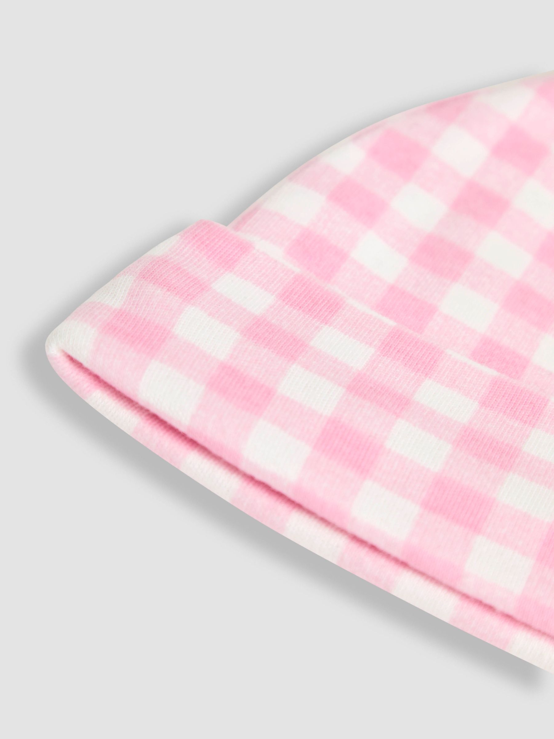 Pink Gingham Baby Hat - Image 3 of 3
