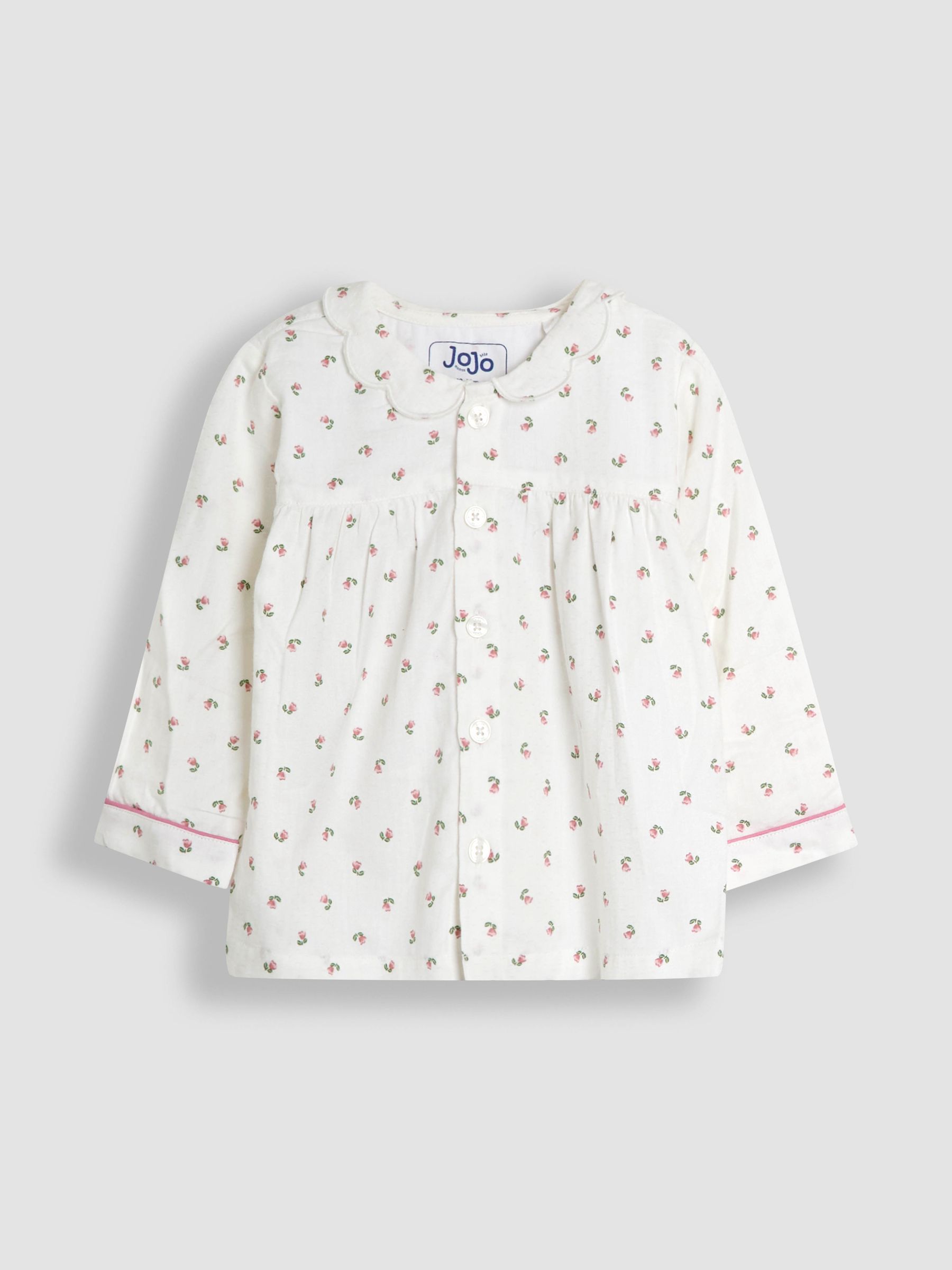 Cream Rose Print Classic Woven Pyjamas - Image 2 of 6