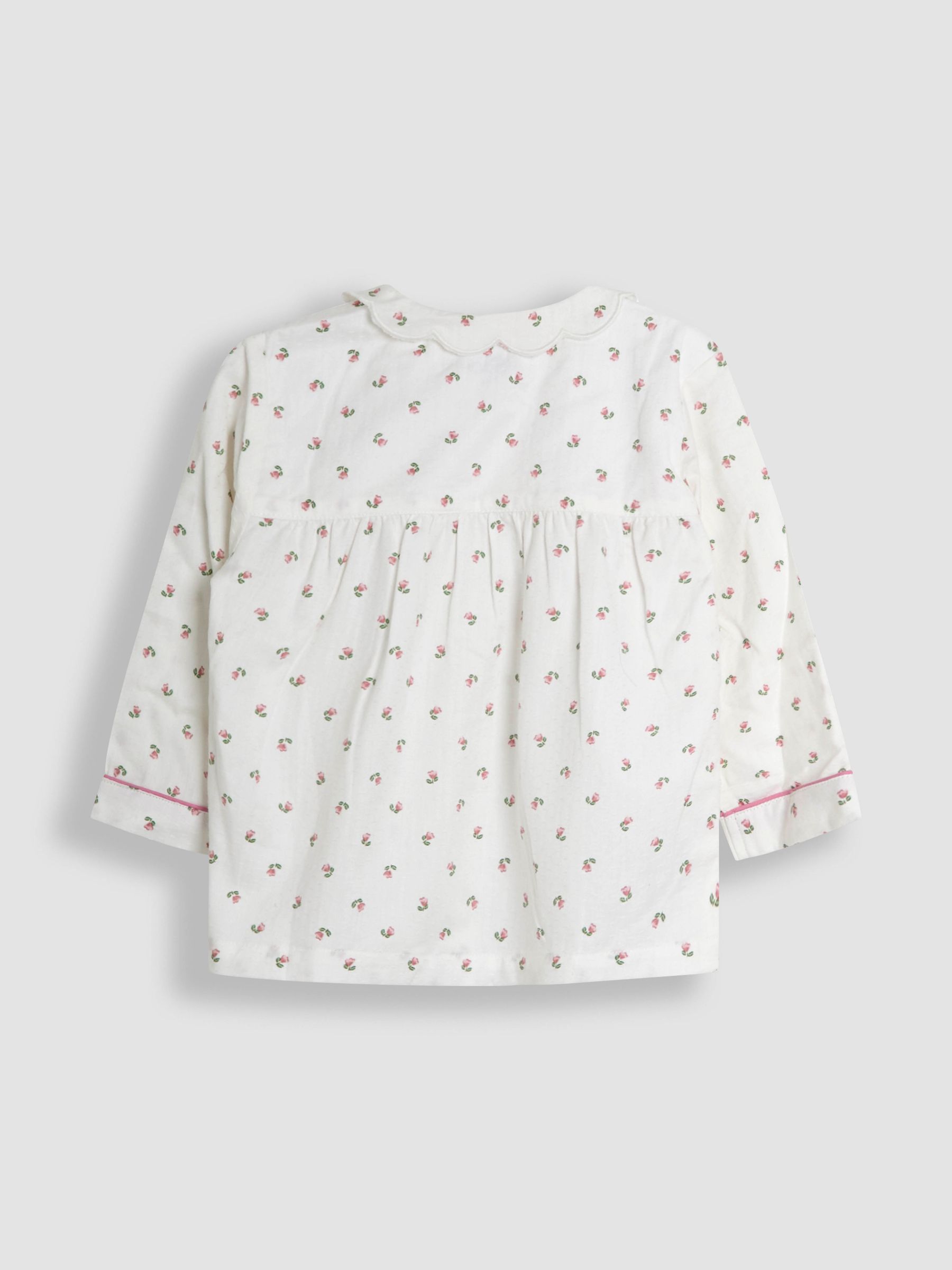 Cream Rose Print Classic Woven Pyjamas - Image 3 of 6
