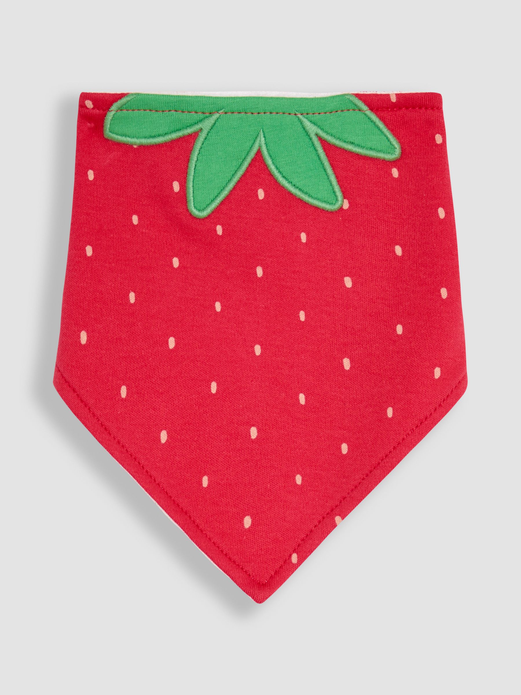 Red Strawberry Dribble Bibs 2 Pack - Image 2 of 5