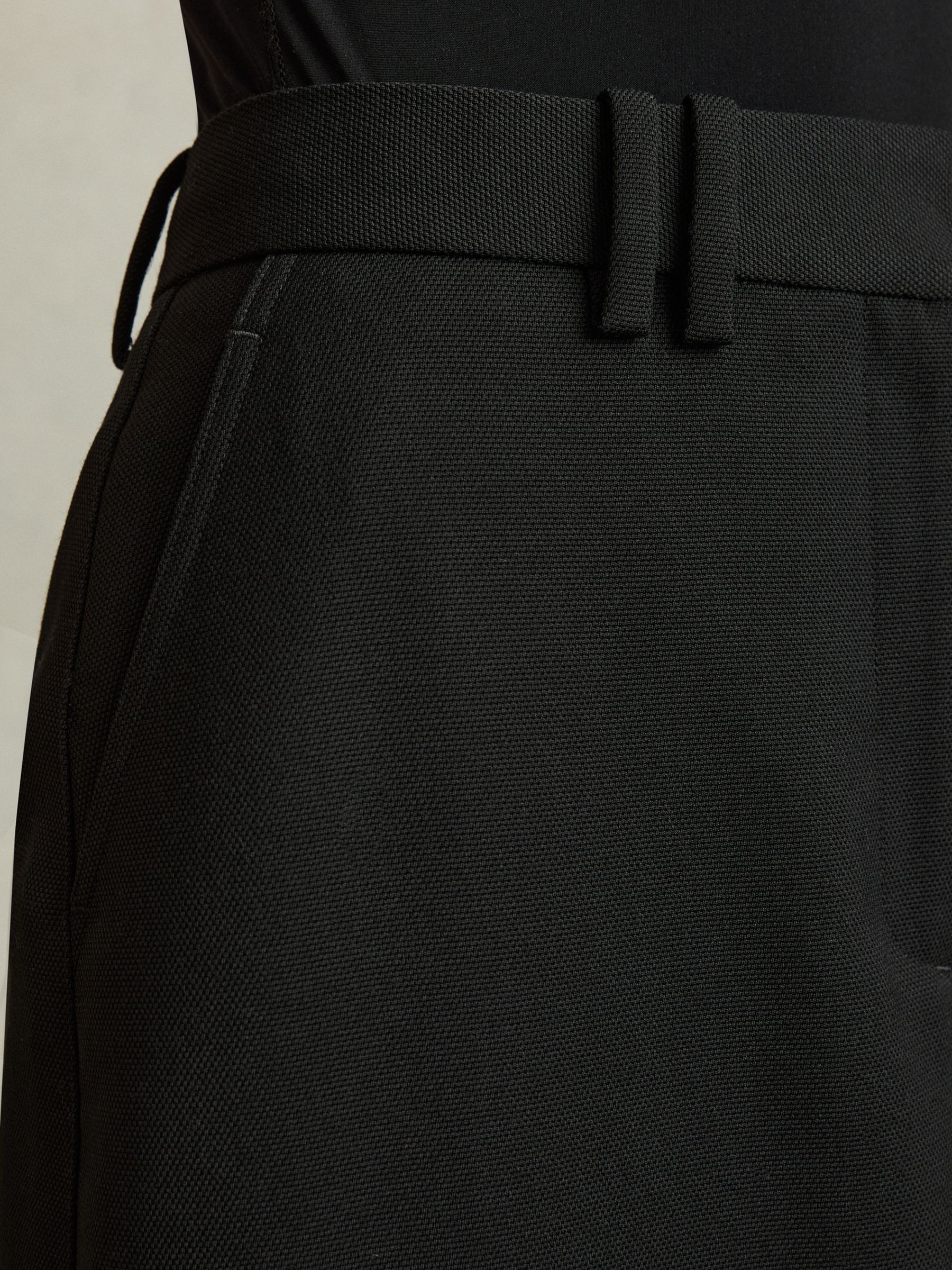 Wool-Blend Tailored Pencil Skirt in Black - Image 5 of 7
