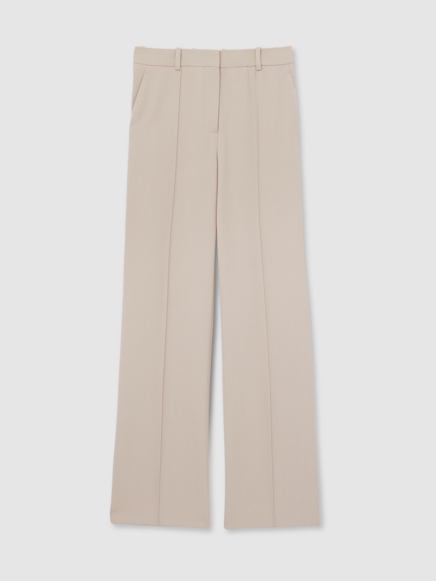 Straight-Leg Textured  Wool-Blend Suit Trousers in Neutral - Image 2 of 6