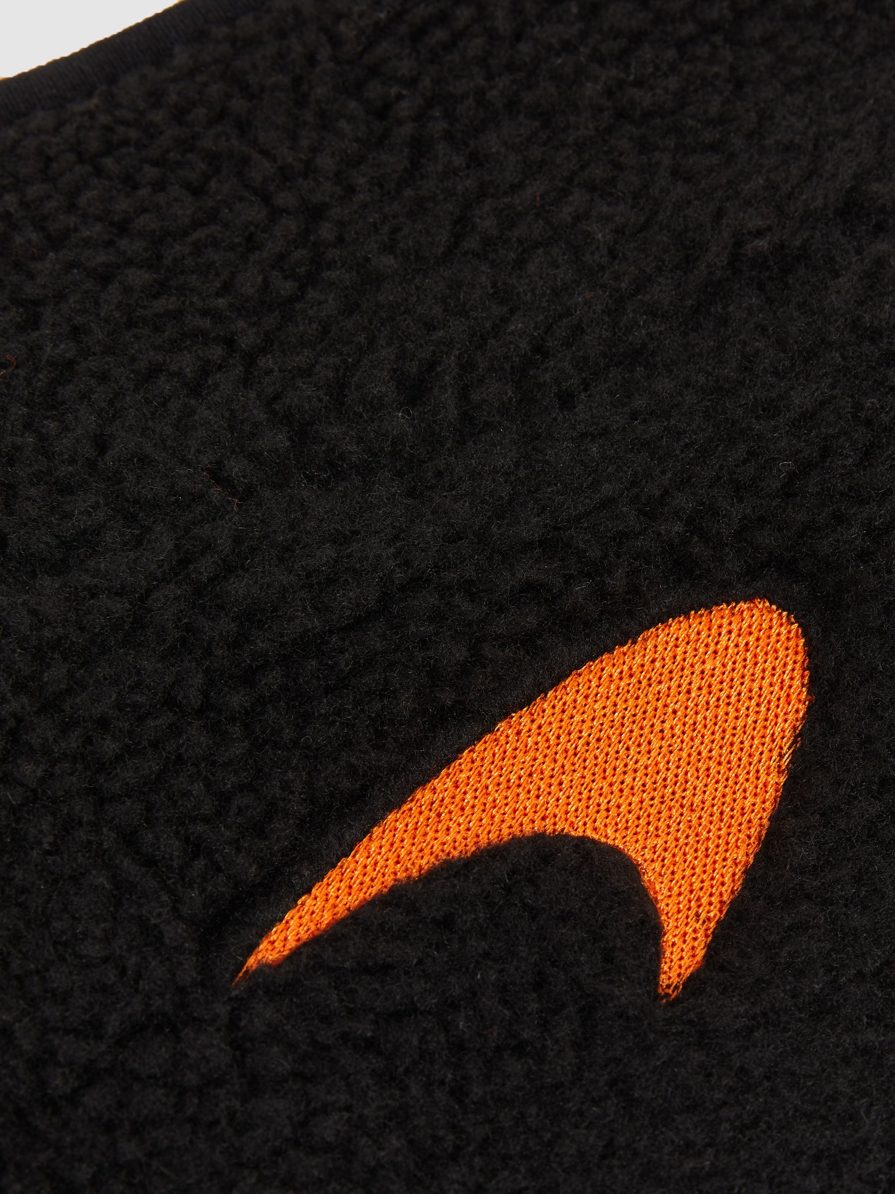 McLaren F1 Team Embroidered Fleece Jacket Unisex Fit in Black - Image 8 of 10