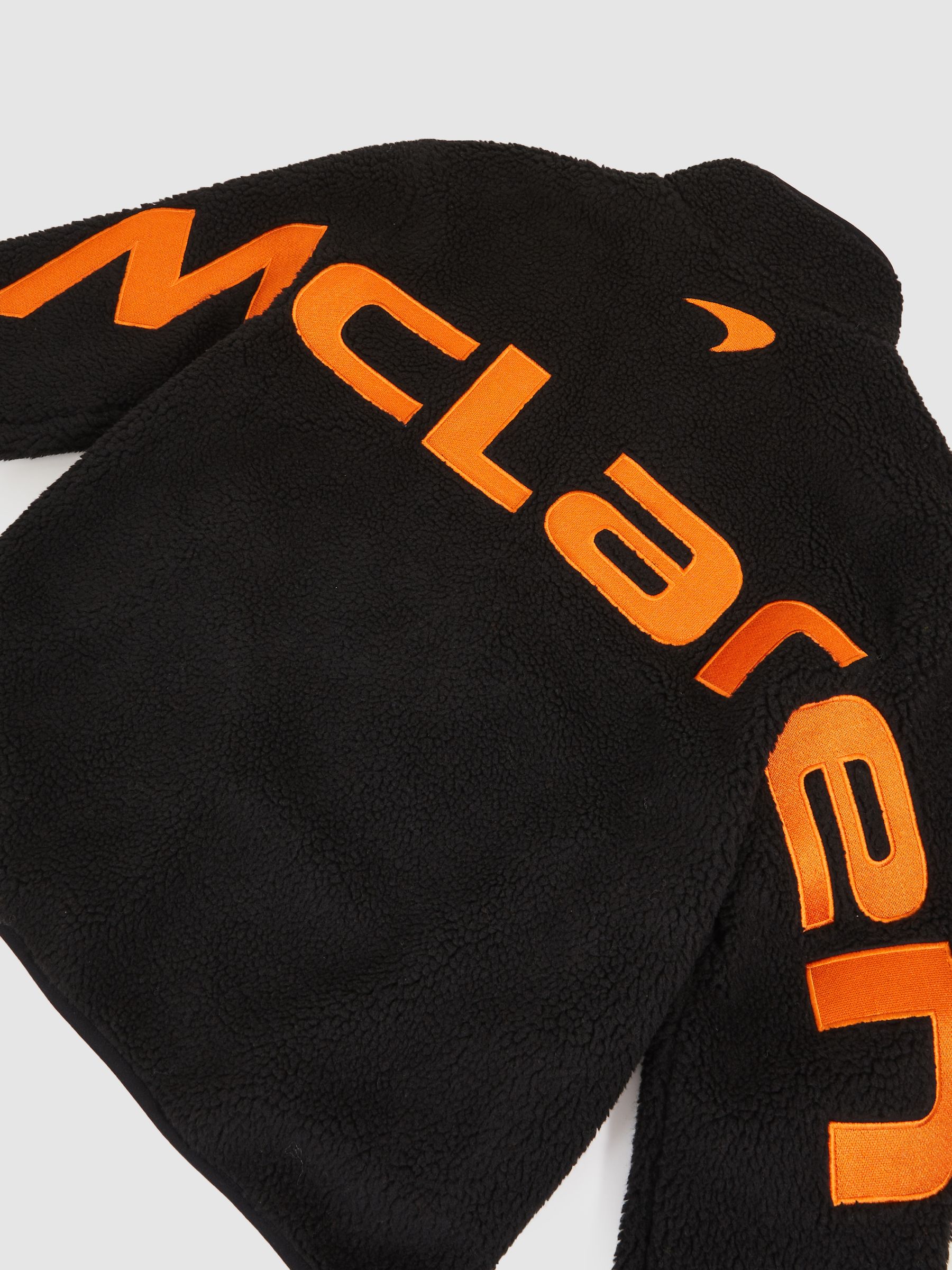 McLaren F1 Team Embroidered Fleece Jacket Unisex Fit in Black - Image 9 of 10