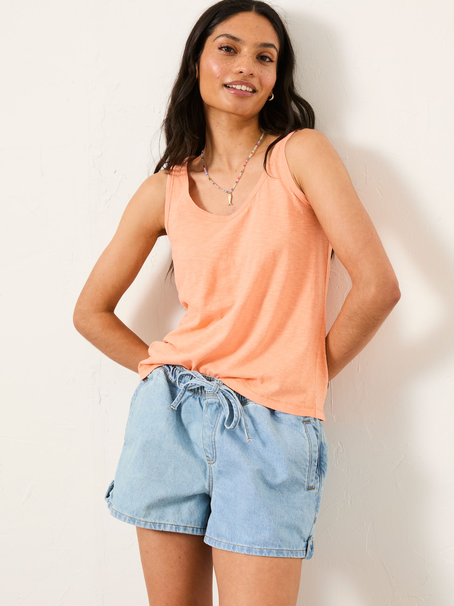 Peach Pink Bella Vest Top - Image 3 of 5