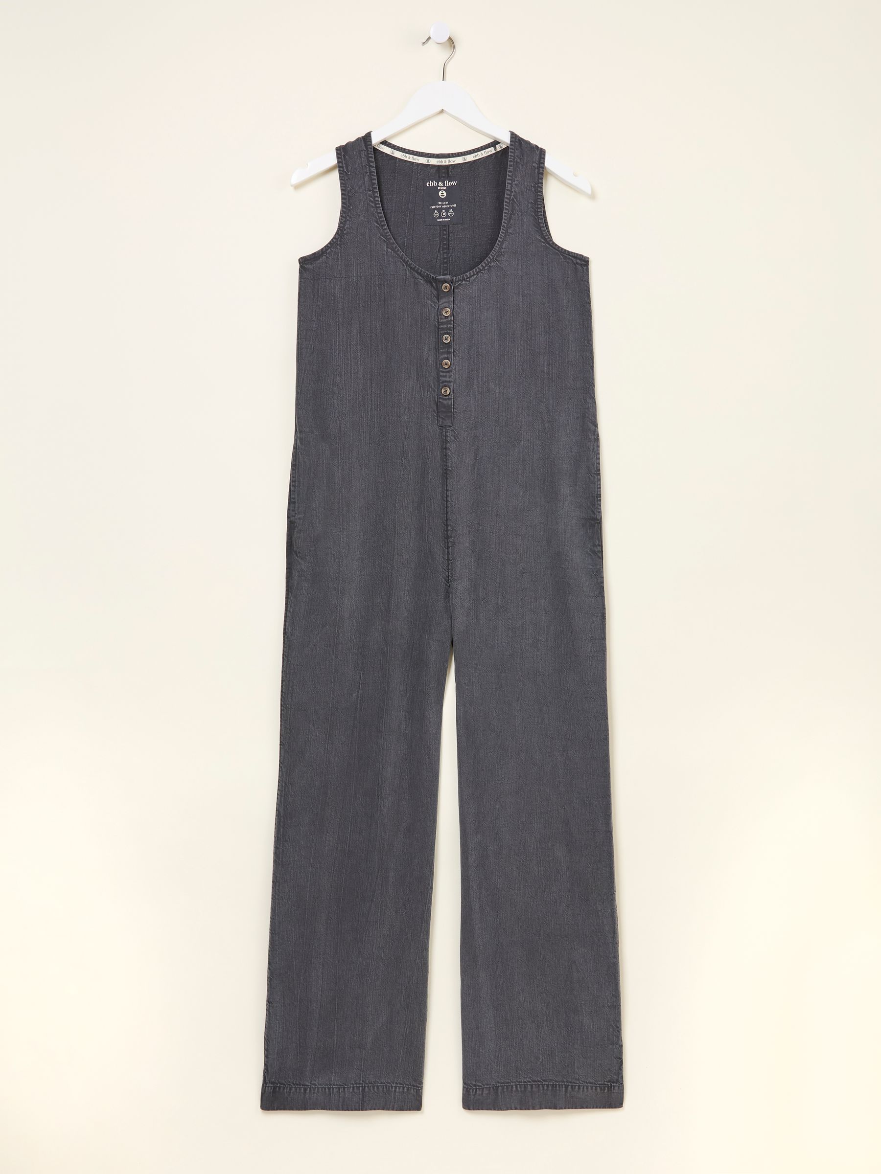Tara Charcoal Grey Dungarees - Image 6 of 6