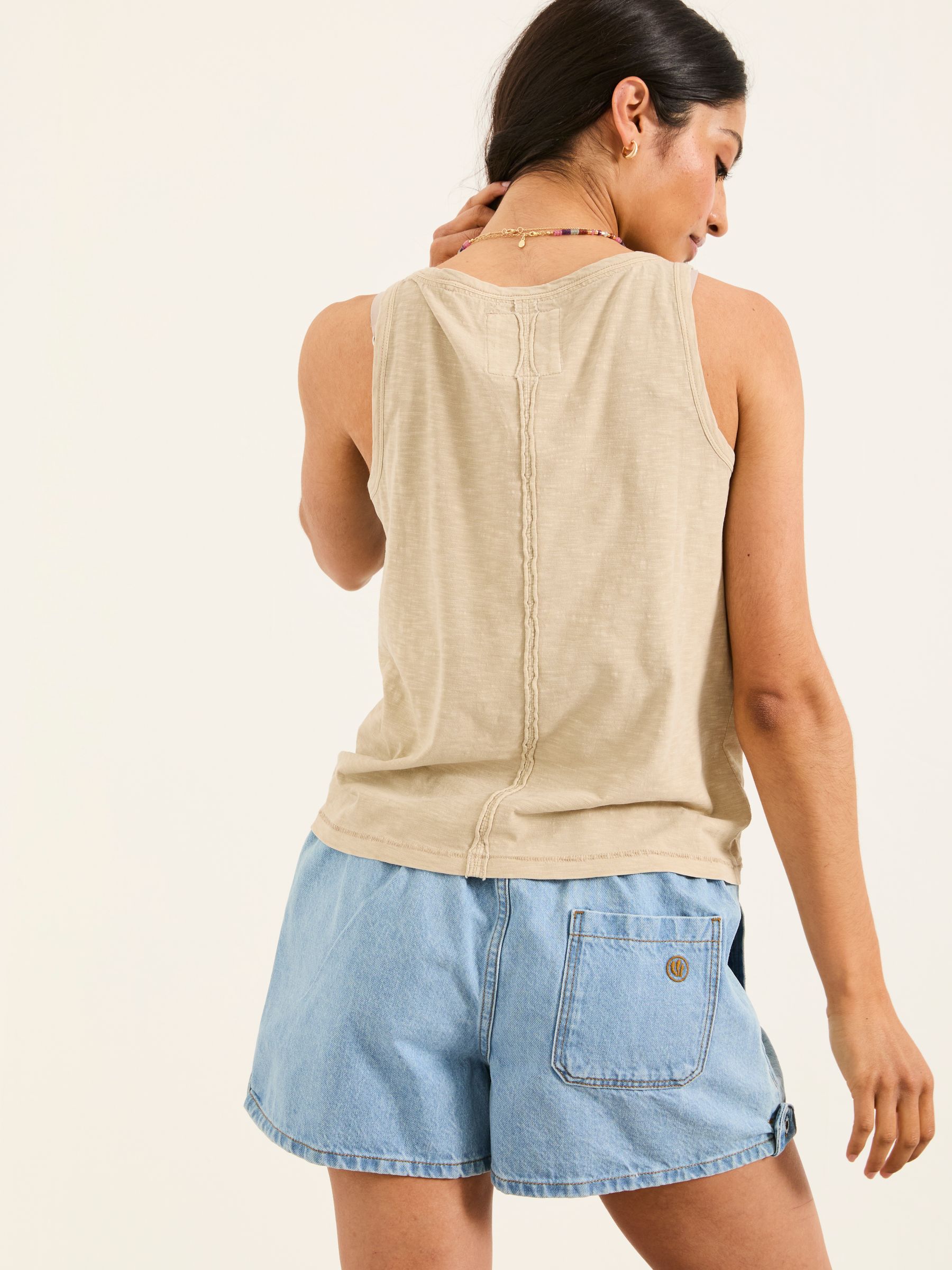 Oatmeal Bella Vest Top - Image 2 of 6