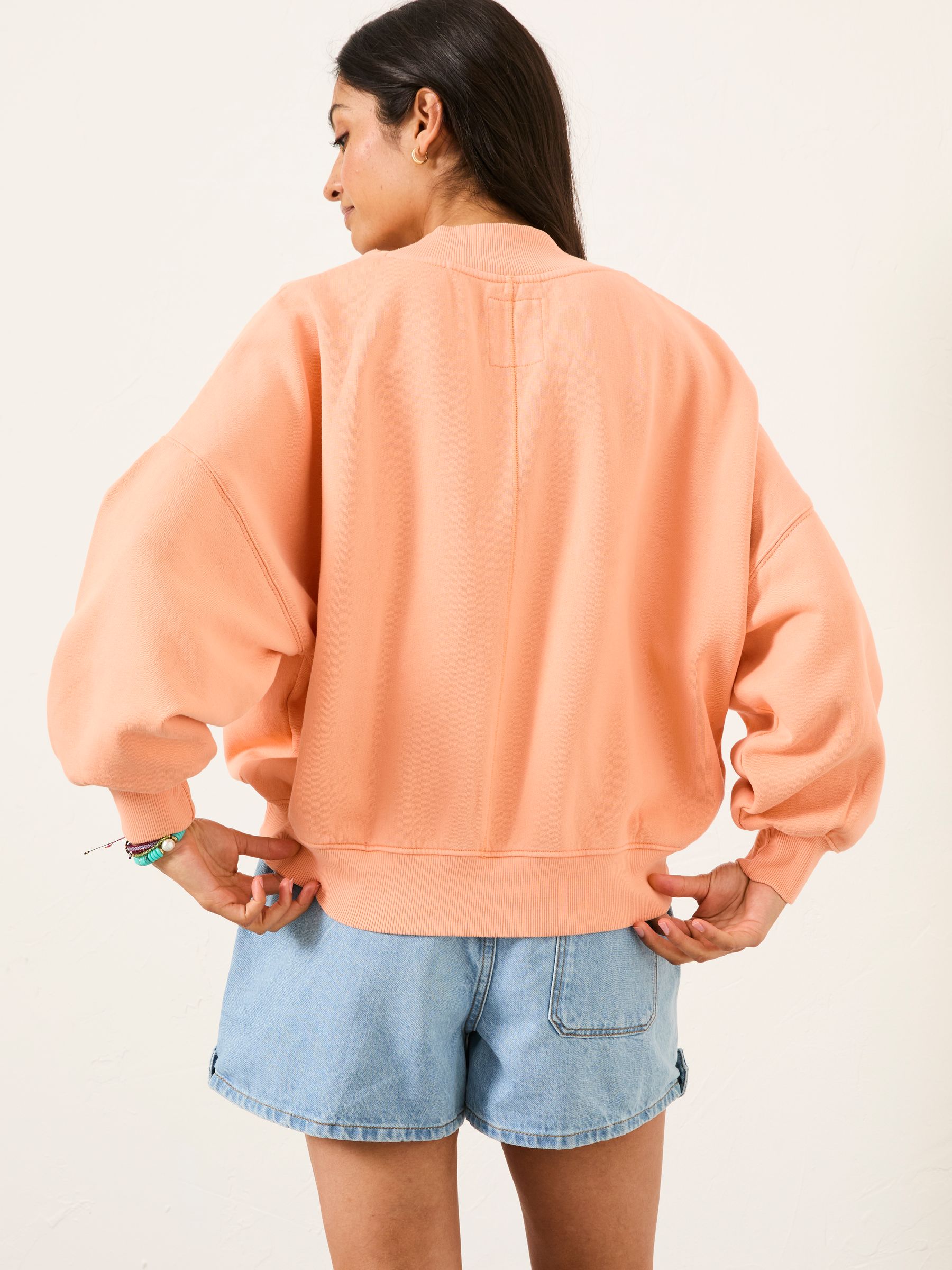 Lara Peach Pink Crew Sweatshirt - Image 2 of 5