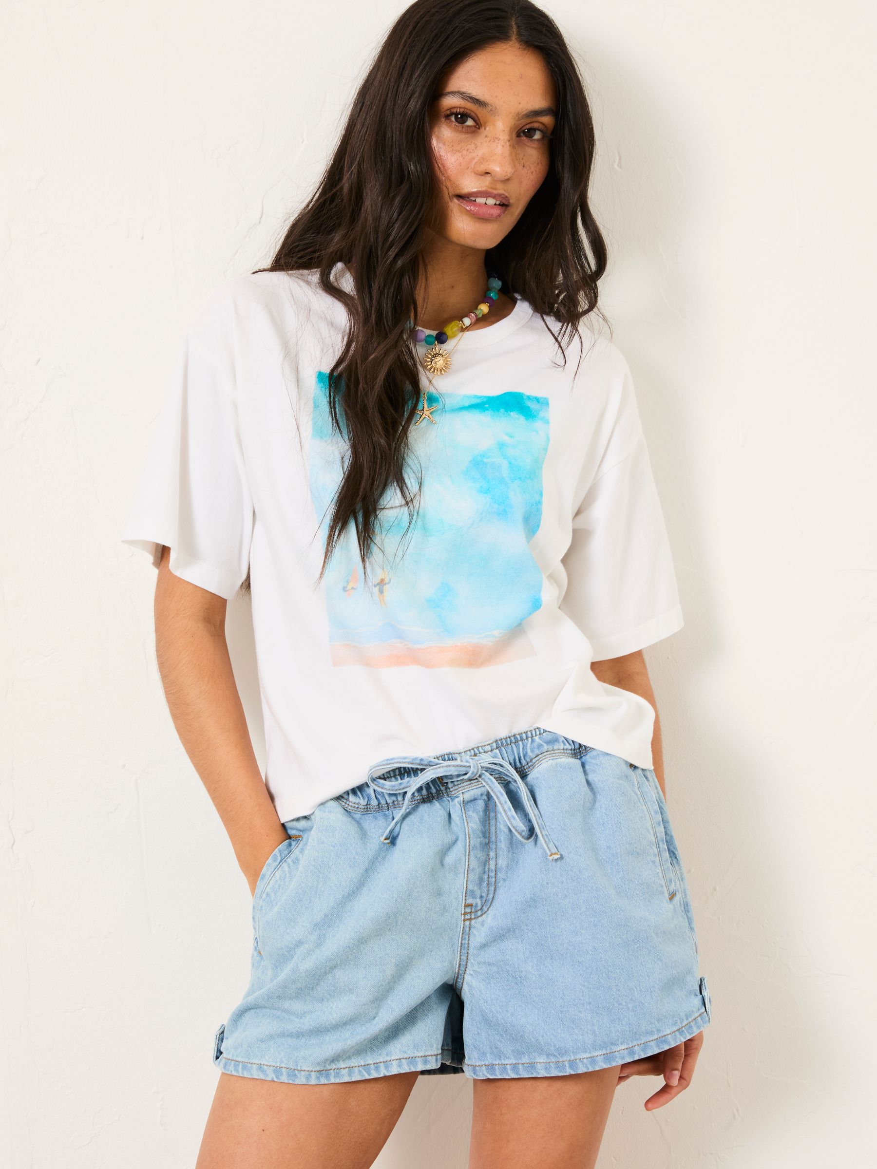 Dee Blue Denim Shorts - Image 4 of 6