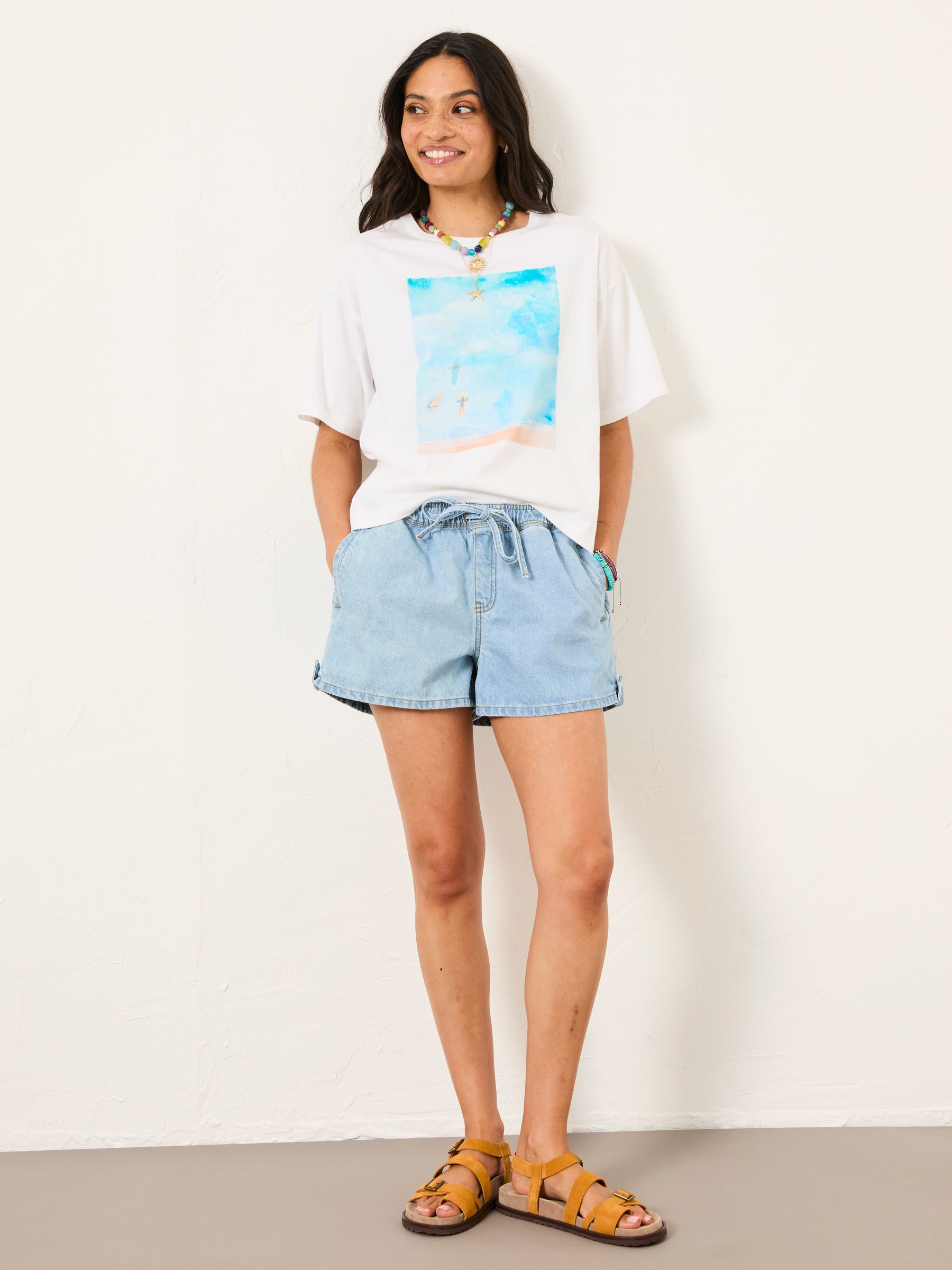 Dee Blue Denim Shorts - Image 5 of 6