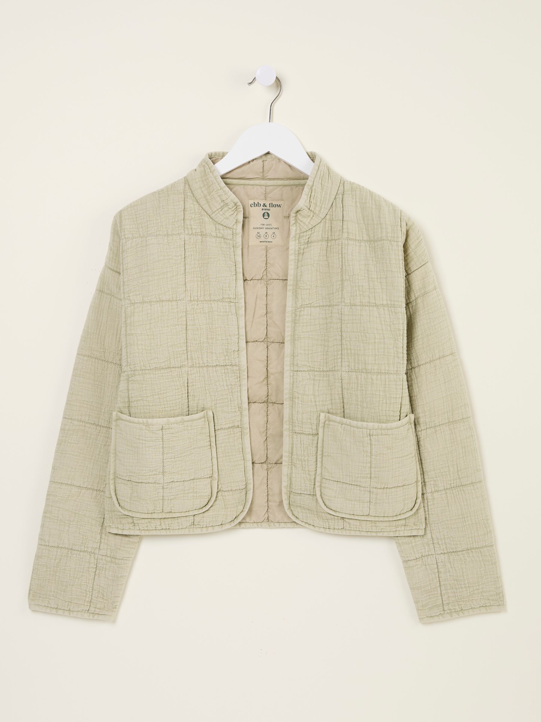 Quinn Ivory Quilted 100% Cotton Jacket - Image 7 of 7