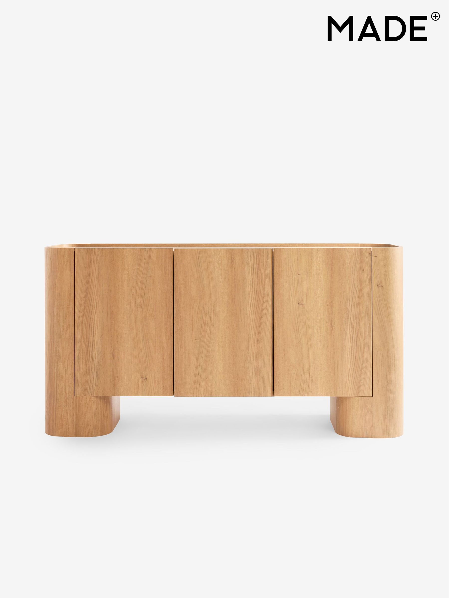 Kain Large Large Sideboard in Light Oak Effect - Image 8 of 8