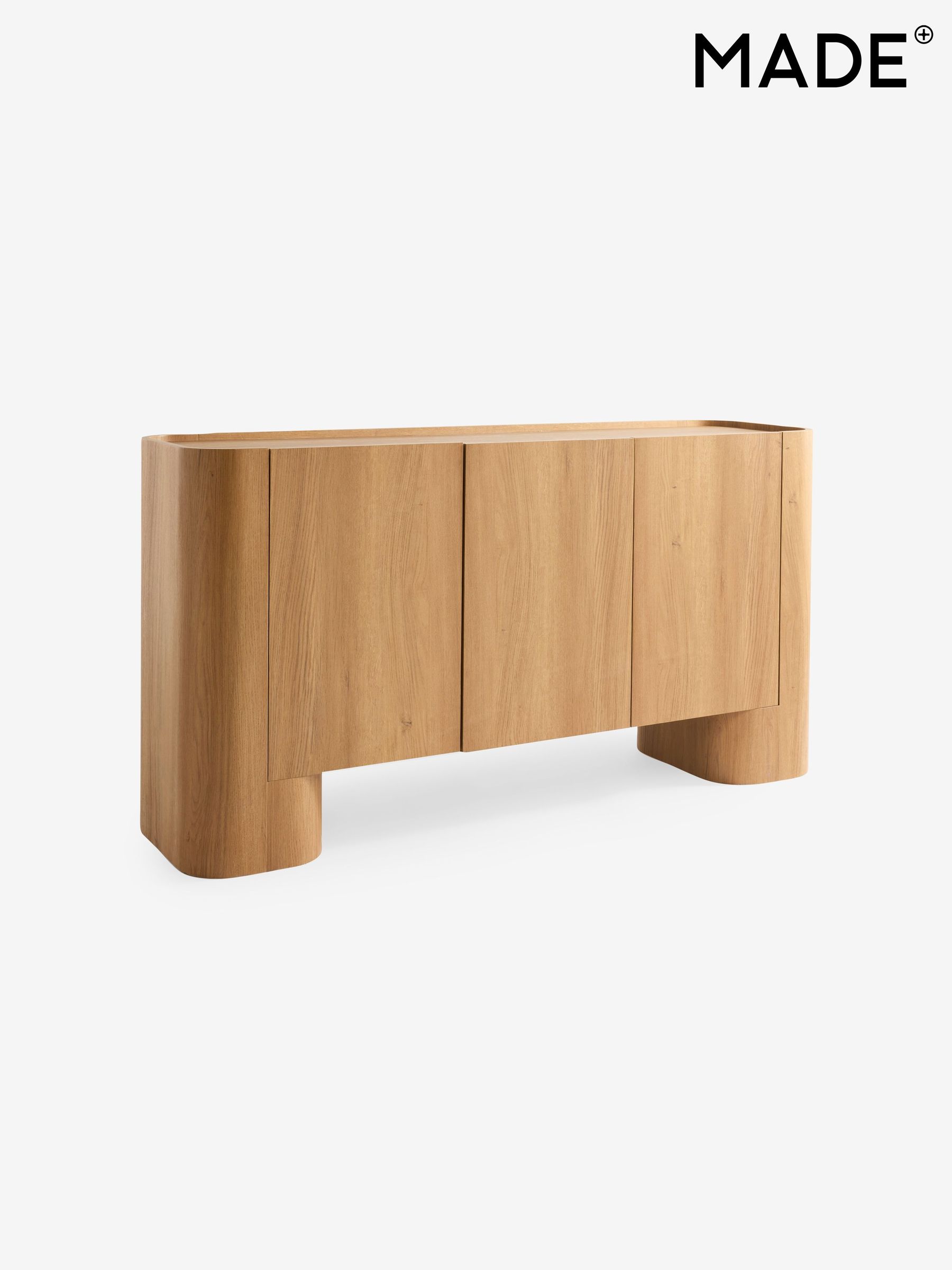 Kain Large Large Sideboard in Light Oak Effect - Image 4 of 8