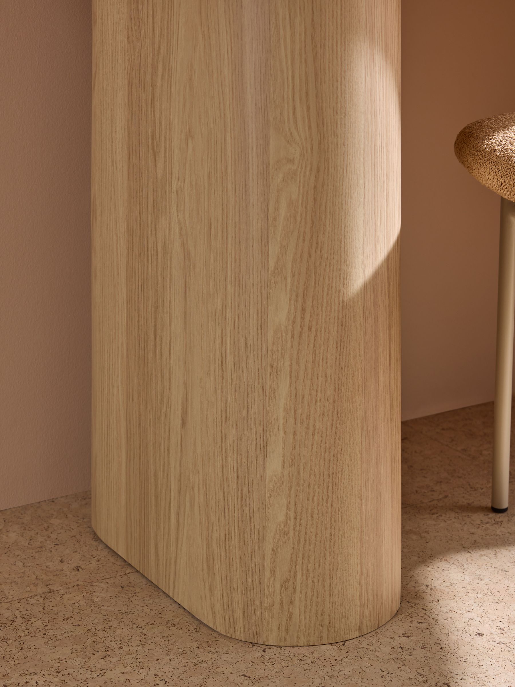 Kain Storage Desk in Light Oak Effect - Image 2 of 5