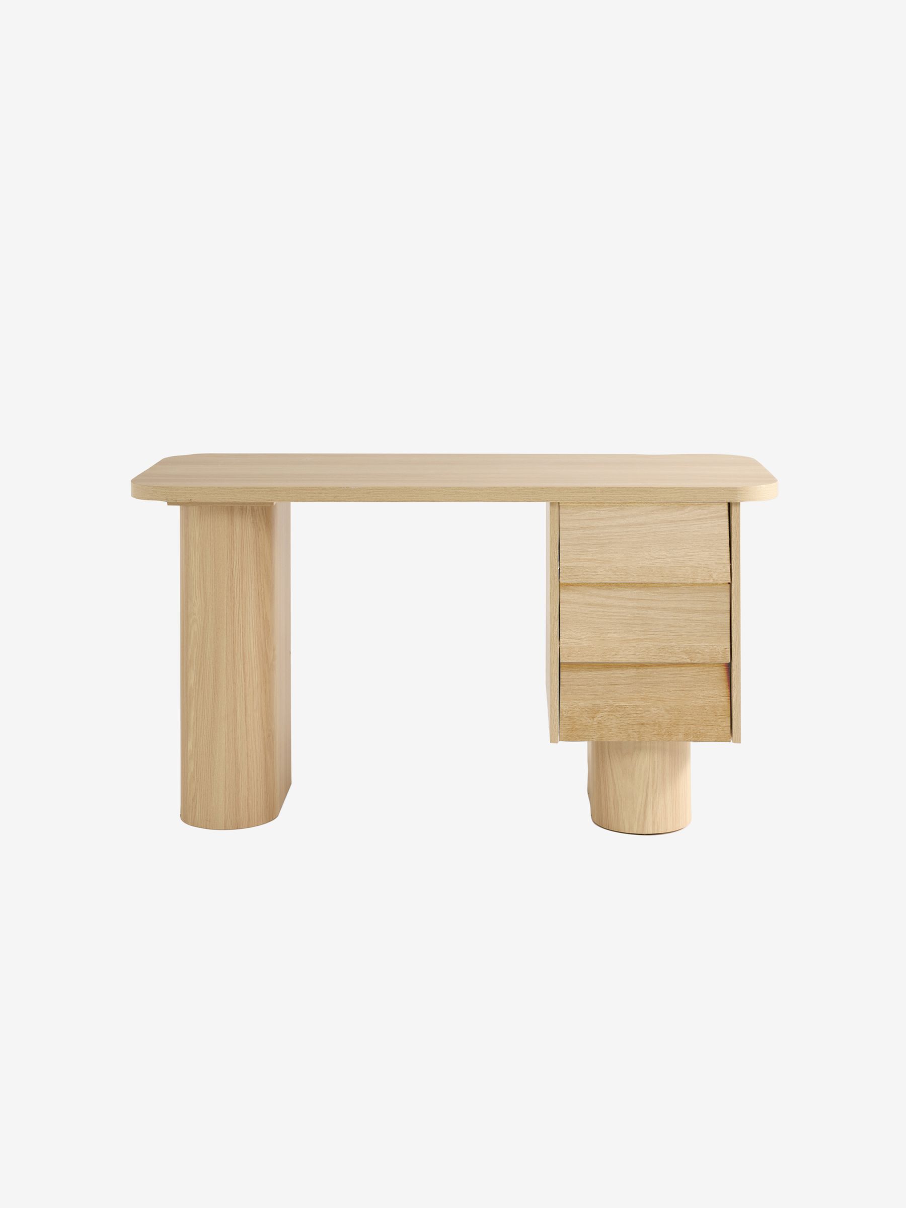 Kain Storage Desk in Light Oak Effect - Image 5 of 5