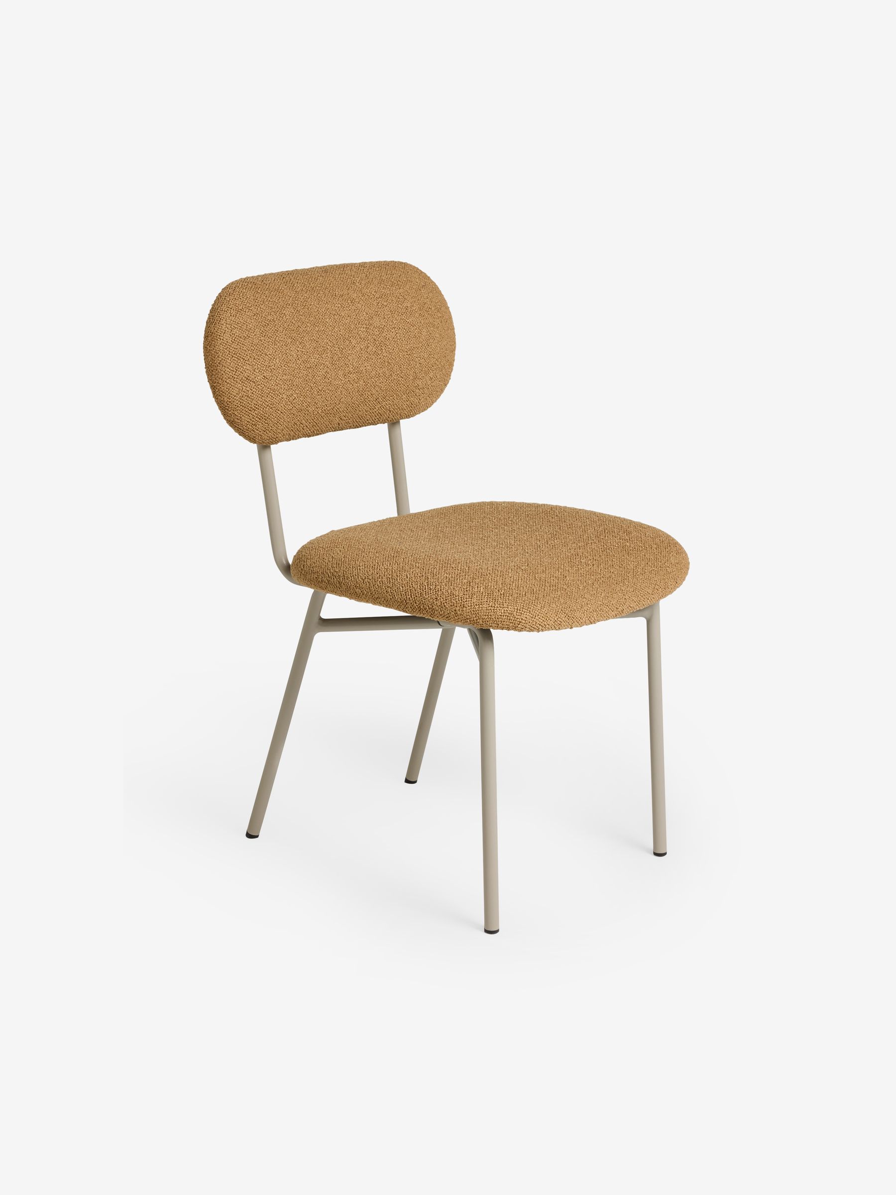 Set of 2 Clemmie Dining Chairs in Caramel Pax Boucle and Ecru Legs - Image 5 of 5