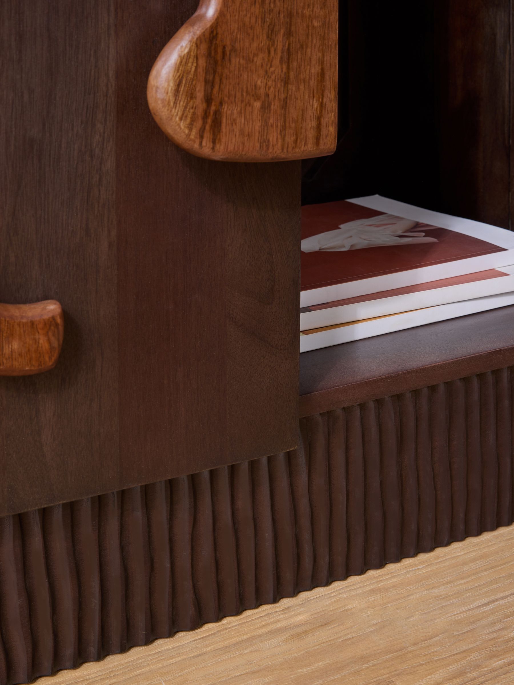 Amma Sideboard in Dark Mango Wood - Image 4 of 5