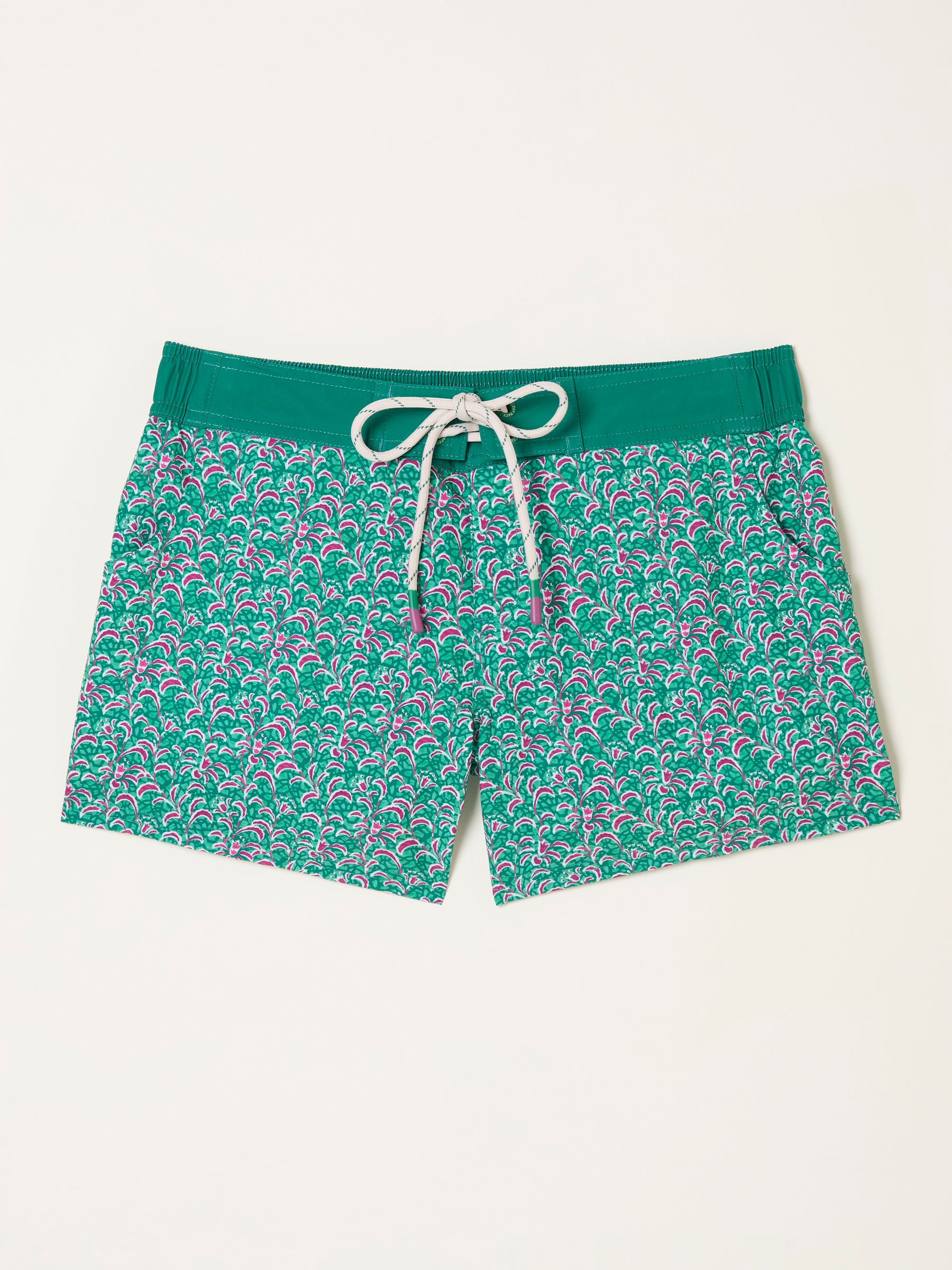 Green Hove Vine Floral Print Board Shorts - Image 6 of 6